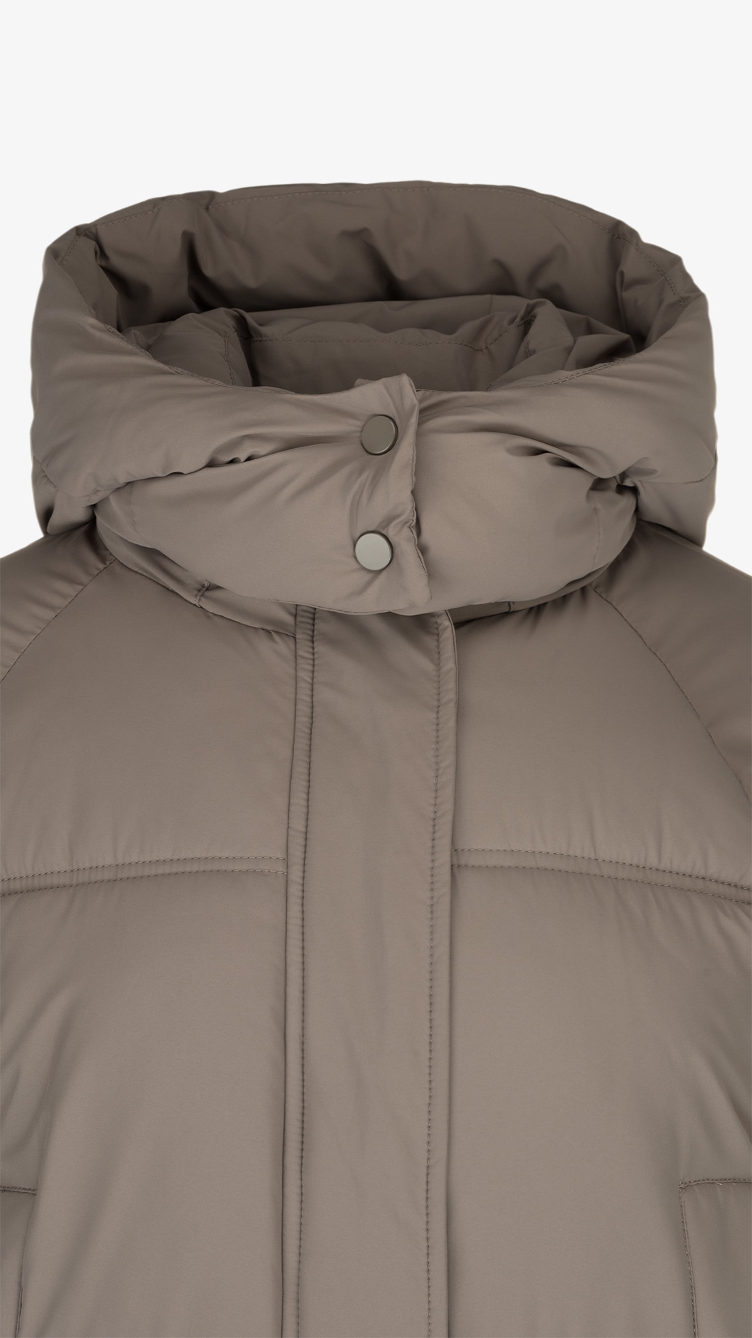Купити Куртка однотонна жіноча On me 2431-F341 2XL Кавовий Артикул: 2000999164200 Фото повноекранне №8