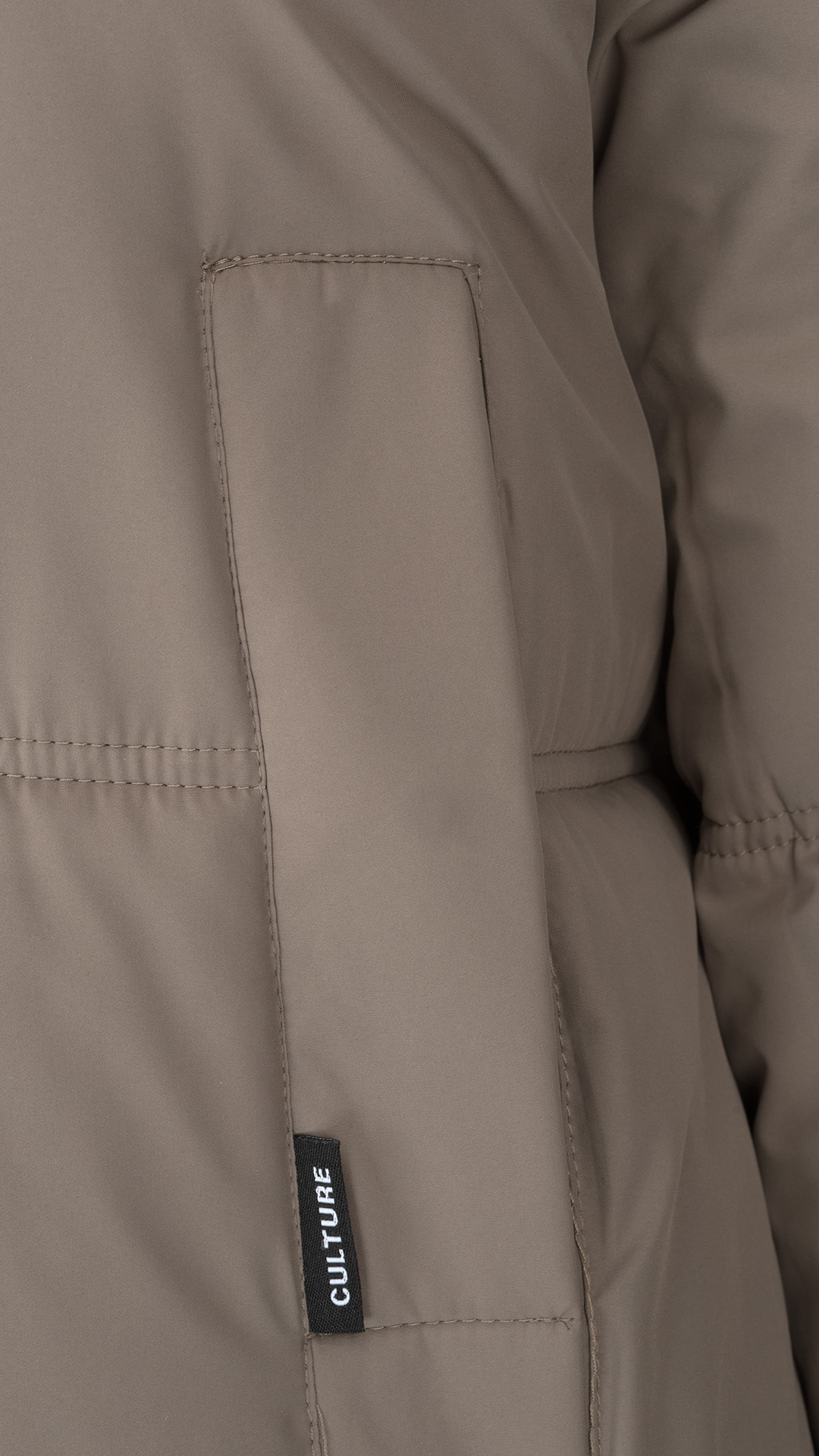 Купити Куртка однотонна жіноча On me 2431-F341 2XL Кавовий Артикул: 2000999164200 Фото повноекранне №10