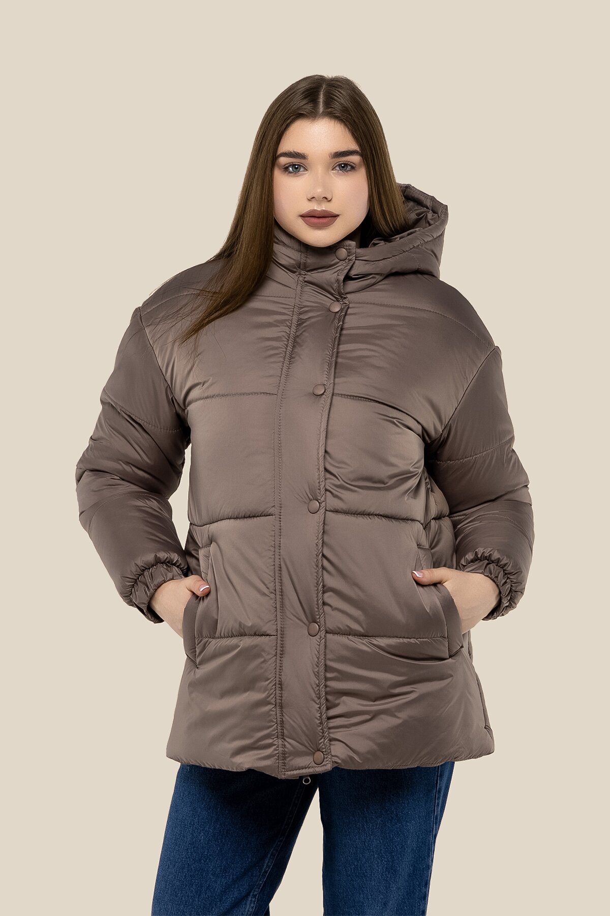 Куртка зимова жіноча LAWA WBC02362 XS Бежевий  Фото №0