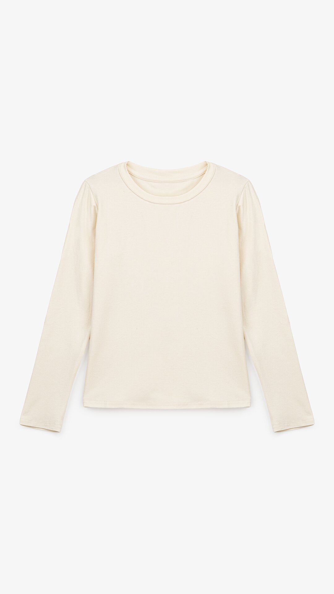Лонгслів однотонний жіночий Bclothing 8837 S Молочний  Фото №6