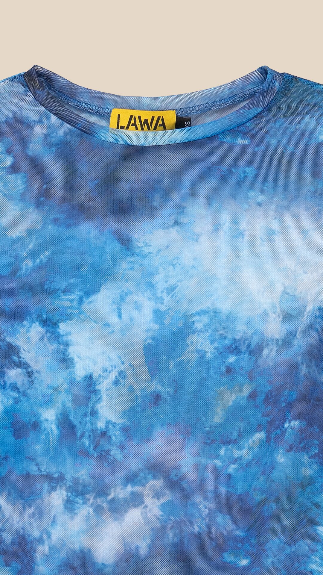 Лонгслів з візерунком жіночий LAWA WBC02375 XS Блакитний  Фото №1