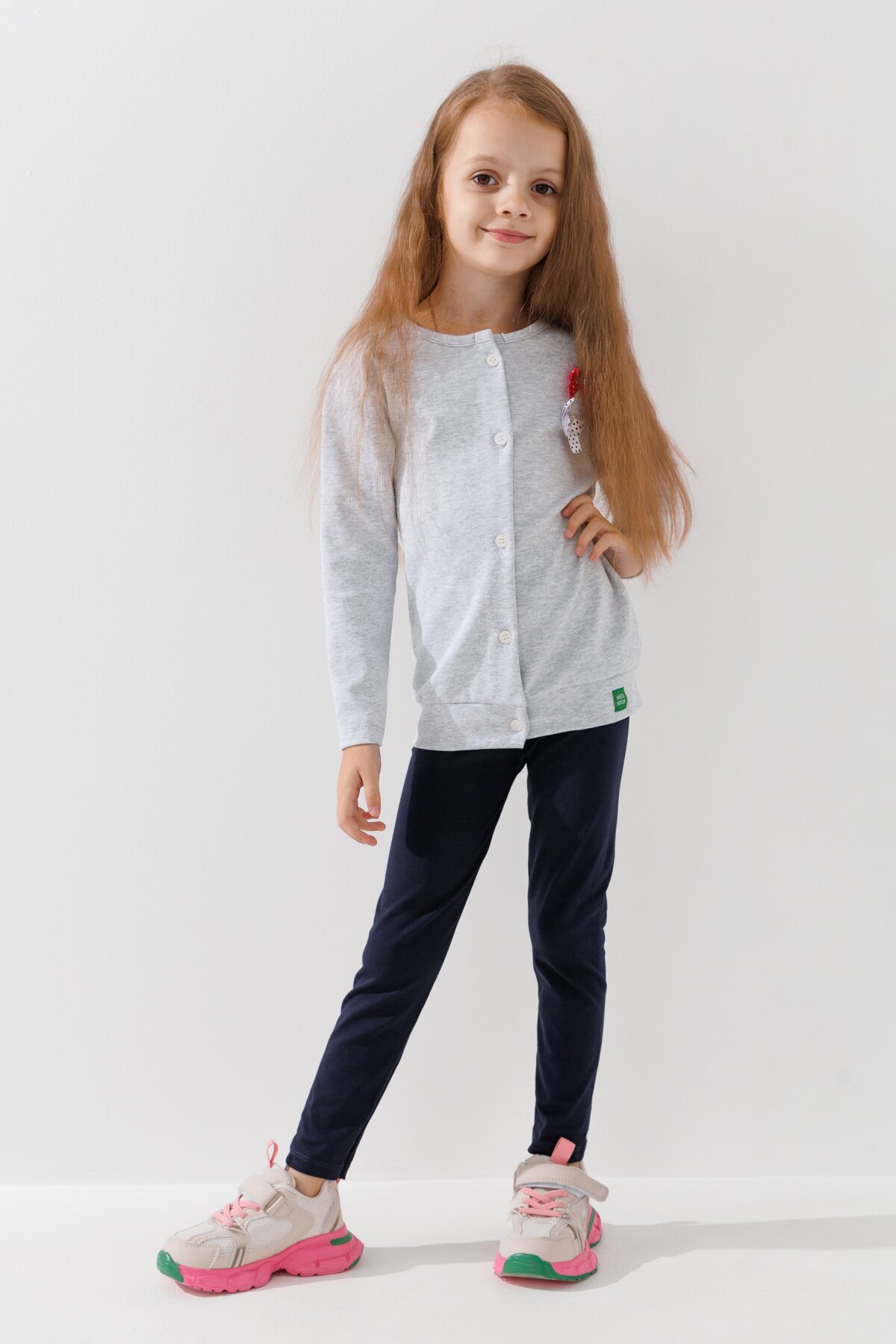 Лосины однотонные для девочки Happy Kids 812-1 104 см Темно-синий (2000990724229D)  Фото №0