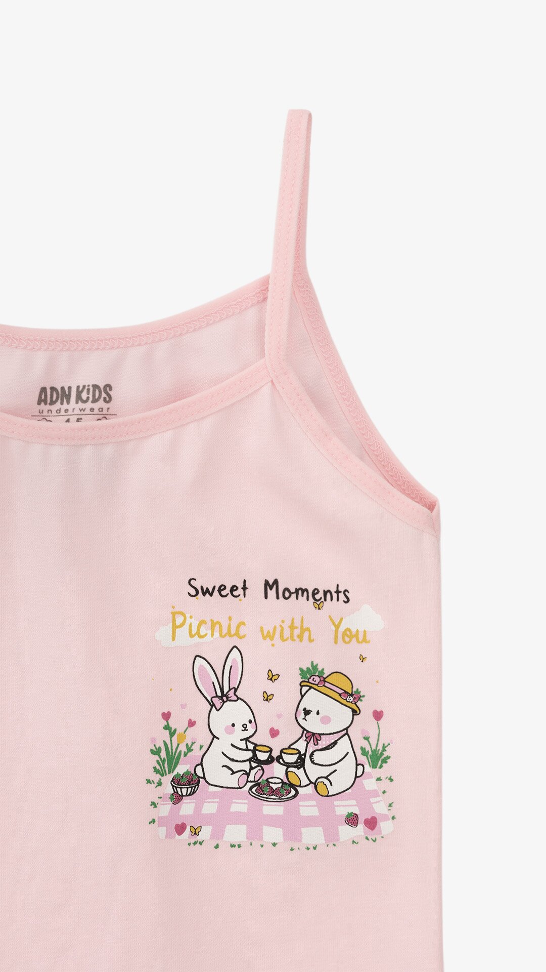 Купити Майка-білизна для дівчинки ADN Kids 7510-K258 92-98 см Рожевий Артикул: 2000999405723 Фото повноекранне №2