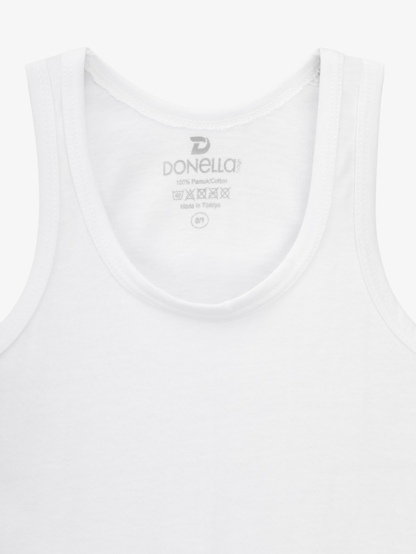 Купити Майка-білизна для хлопчика Donella 7742 0-1 рік Білий Артикул: 2000999631078 Фото повноекранне №2