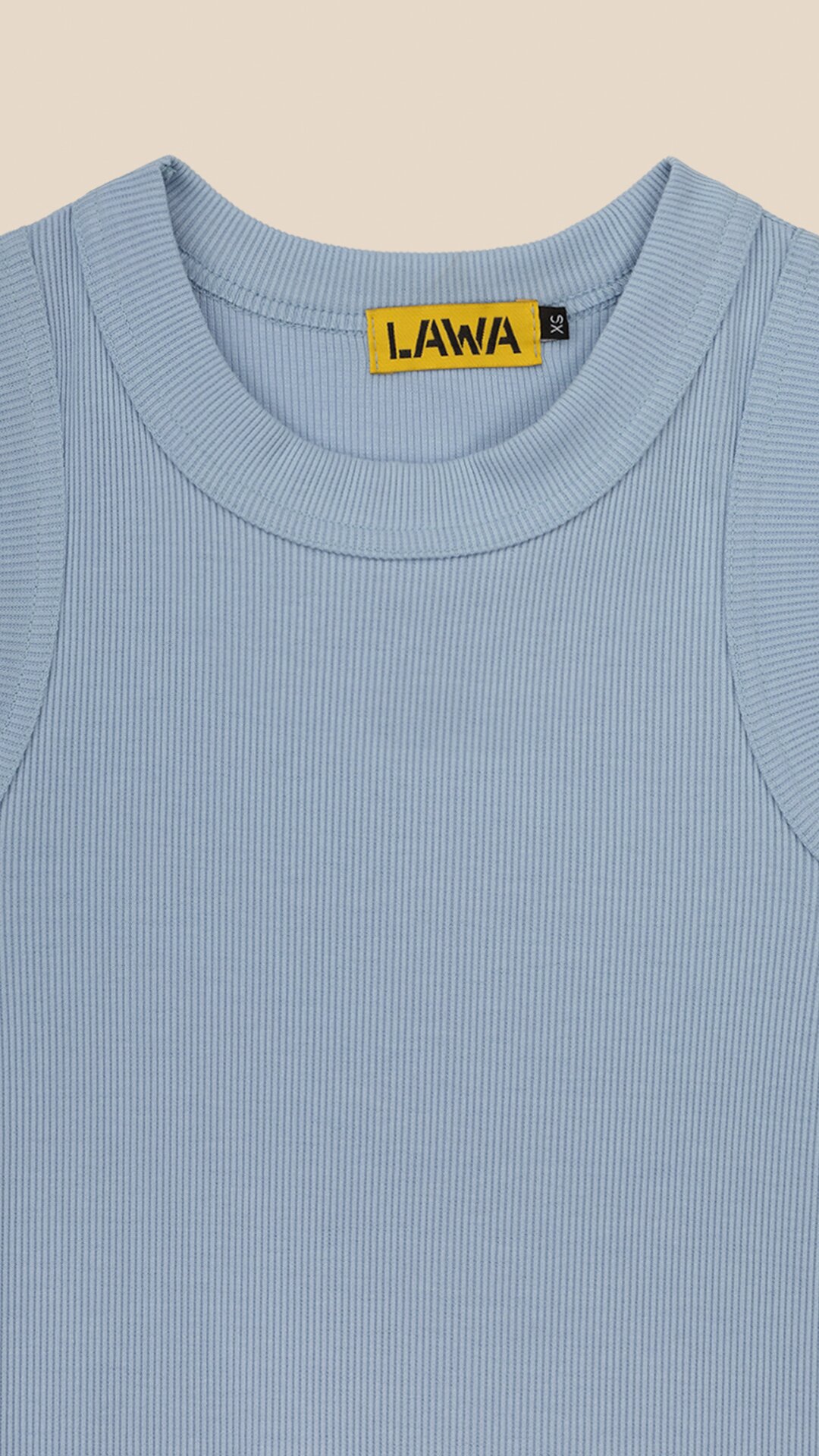 Майка однотонная женская LAWA WBC02305 XS Светло-голубой  Фото №1