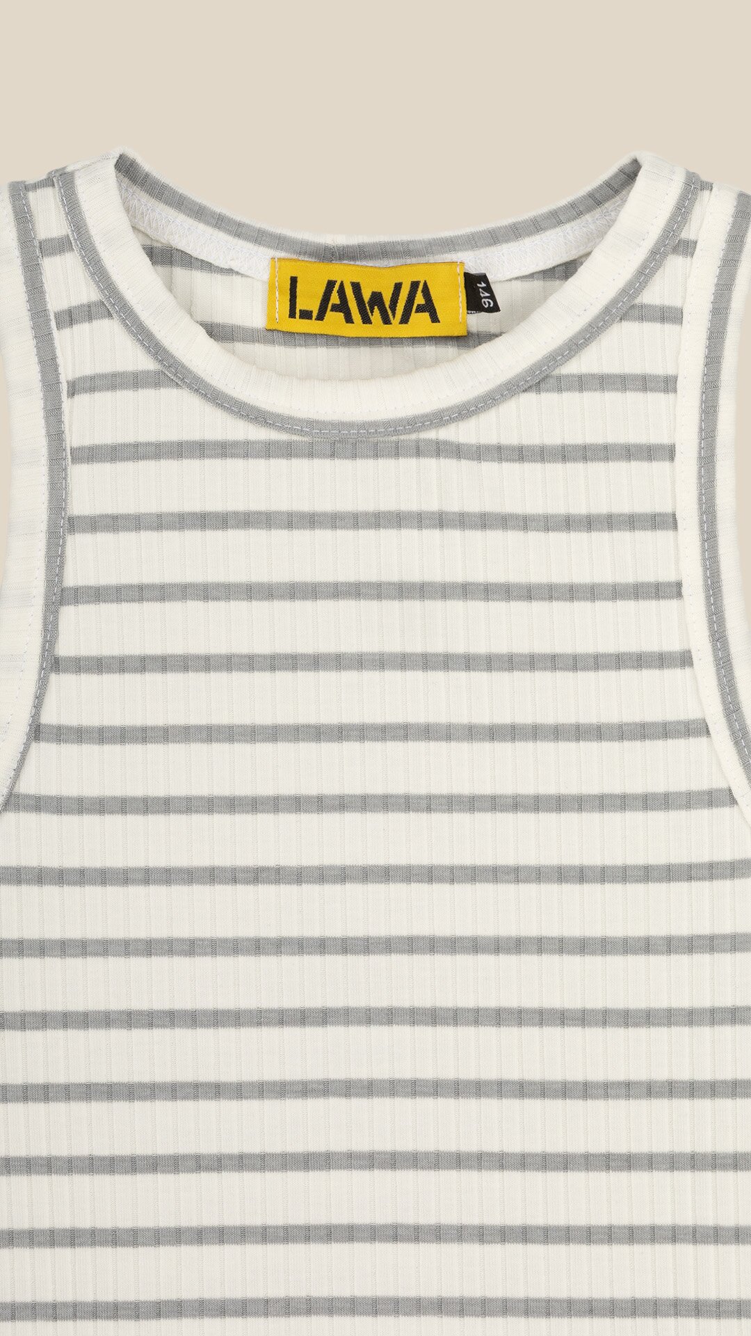 Майка з візерунком для дівчинки LAWA GBC02405 134 см Графітово-молочний  Фото №1