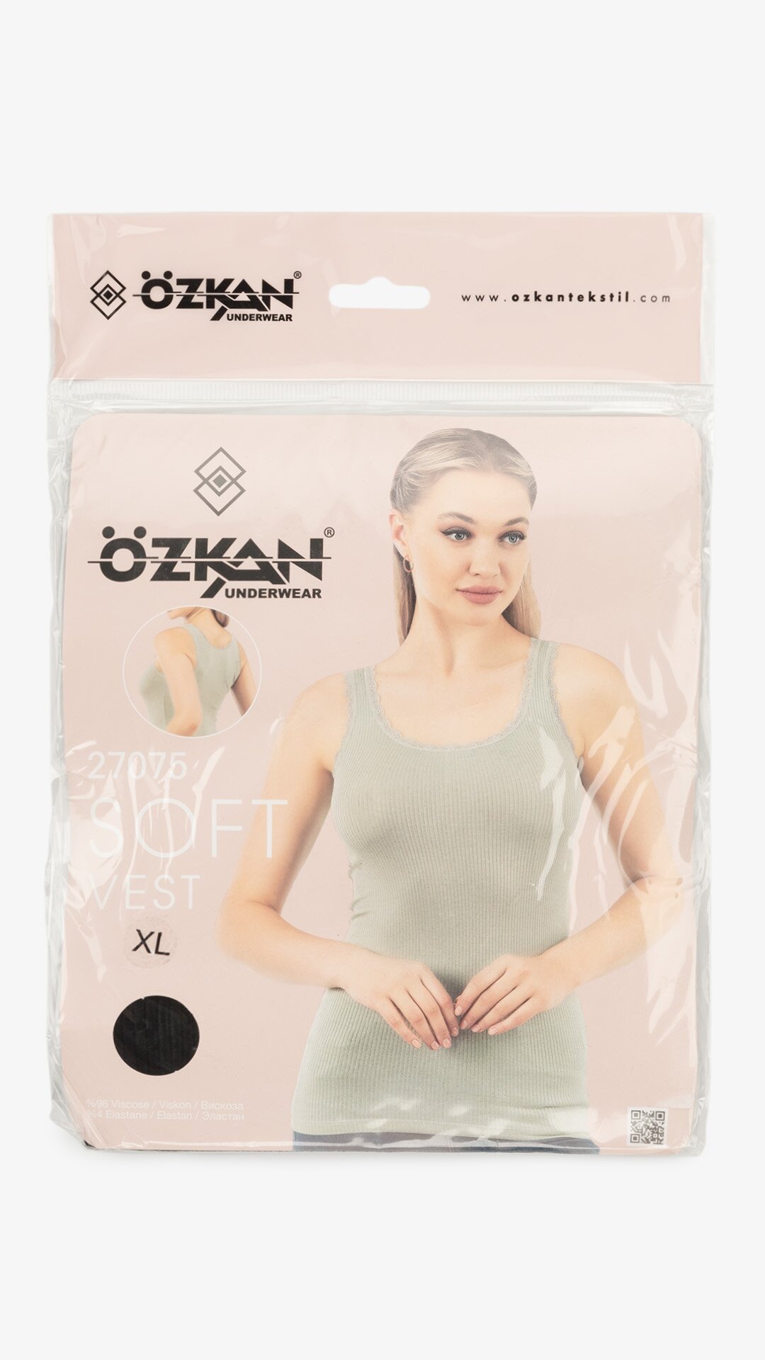 Купити Майка жіноча OZKAN 27075 XL Чорний Артикул: 2000999264276 Фото повноекранне №8