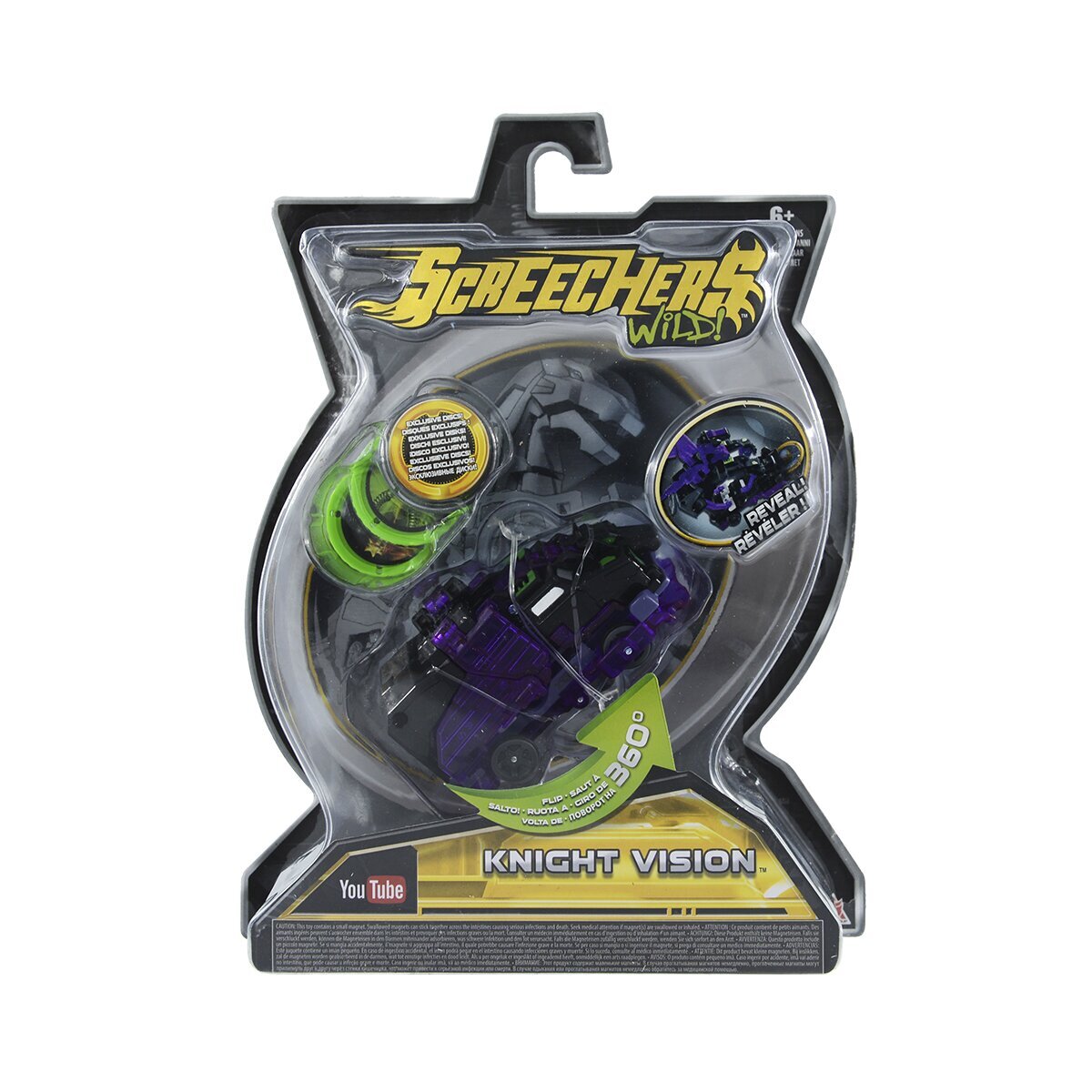 Машинка-трансформер Screechers Wild! Дикие Скричеры L2 Найтвижн (EU683129)  Фото №4