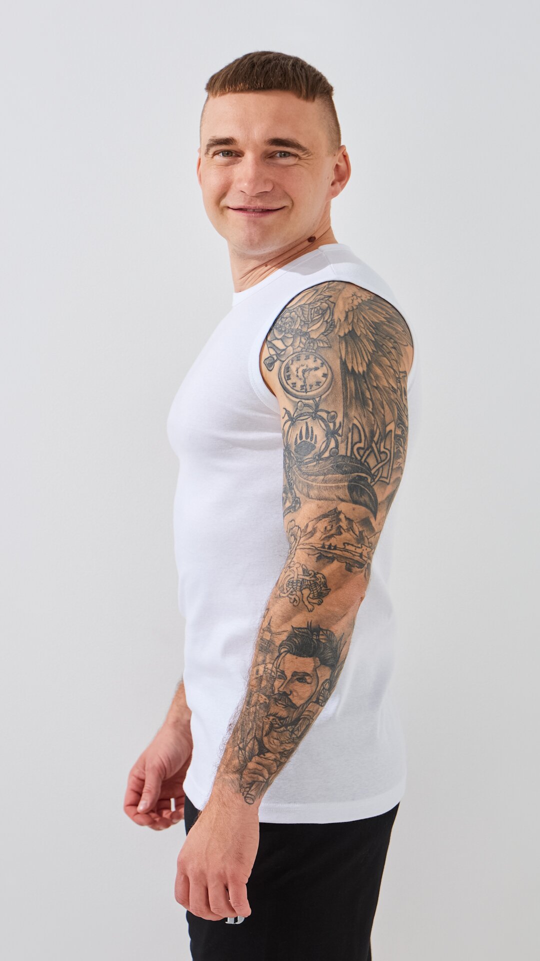 Купити Майка чоловіча Ceylanoglu 027-1 2XL Білий Артикул: 2000988979297 Фото повноекранне №2
