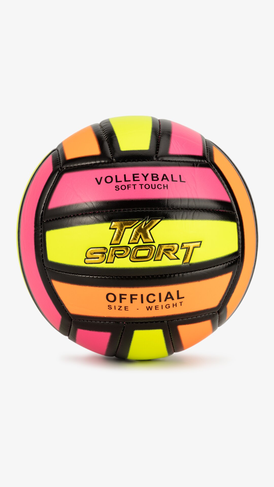 Купити М`яч волейбольний TK Sport C60983 280-300 г Жовто-рожевий Артикул: 6900067609830 Фото повноекранне №1