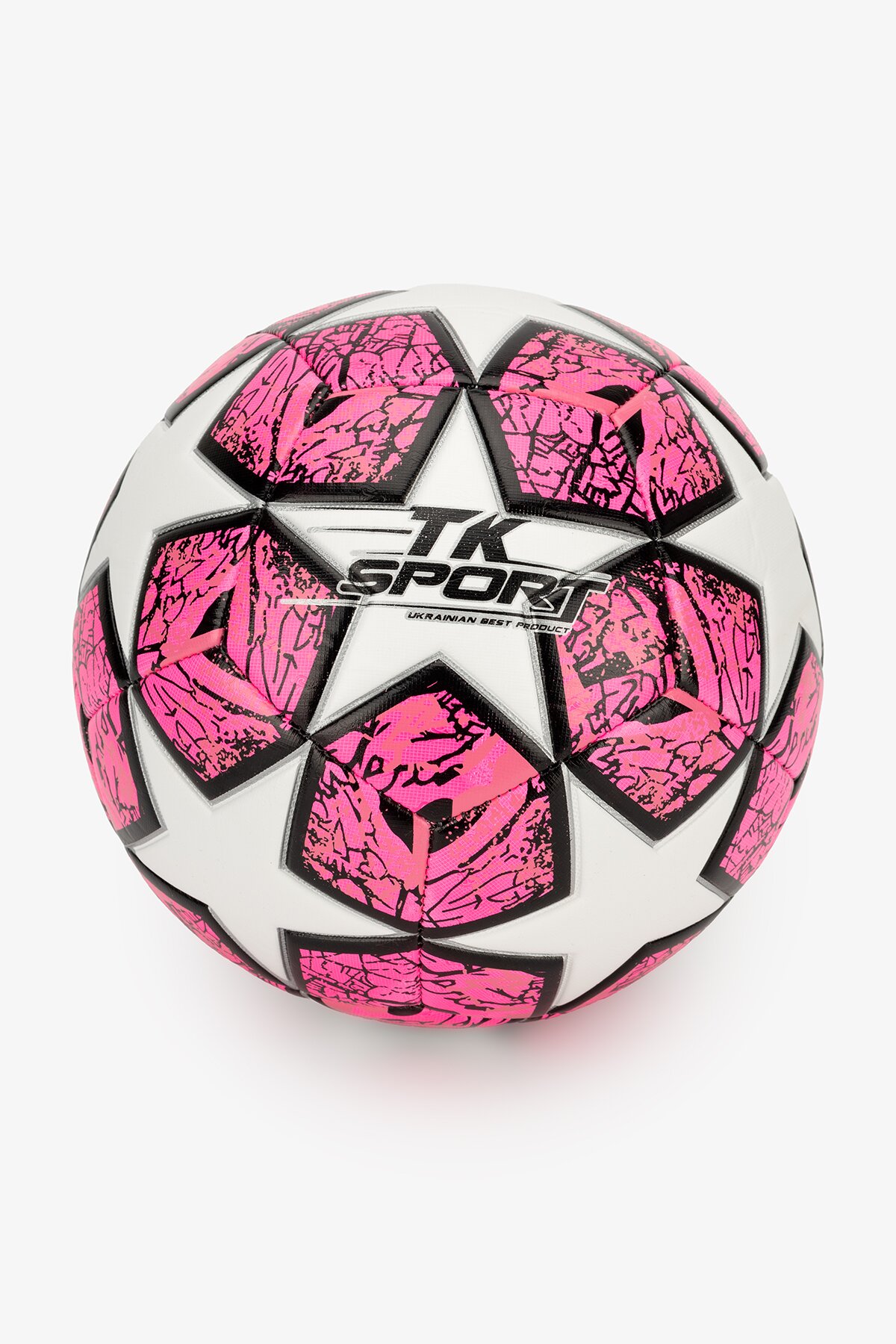 М’яч футбольний TK Sport C50473 Рожевий  Фото №0