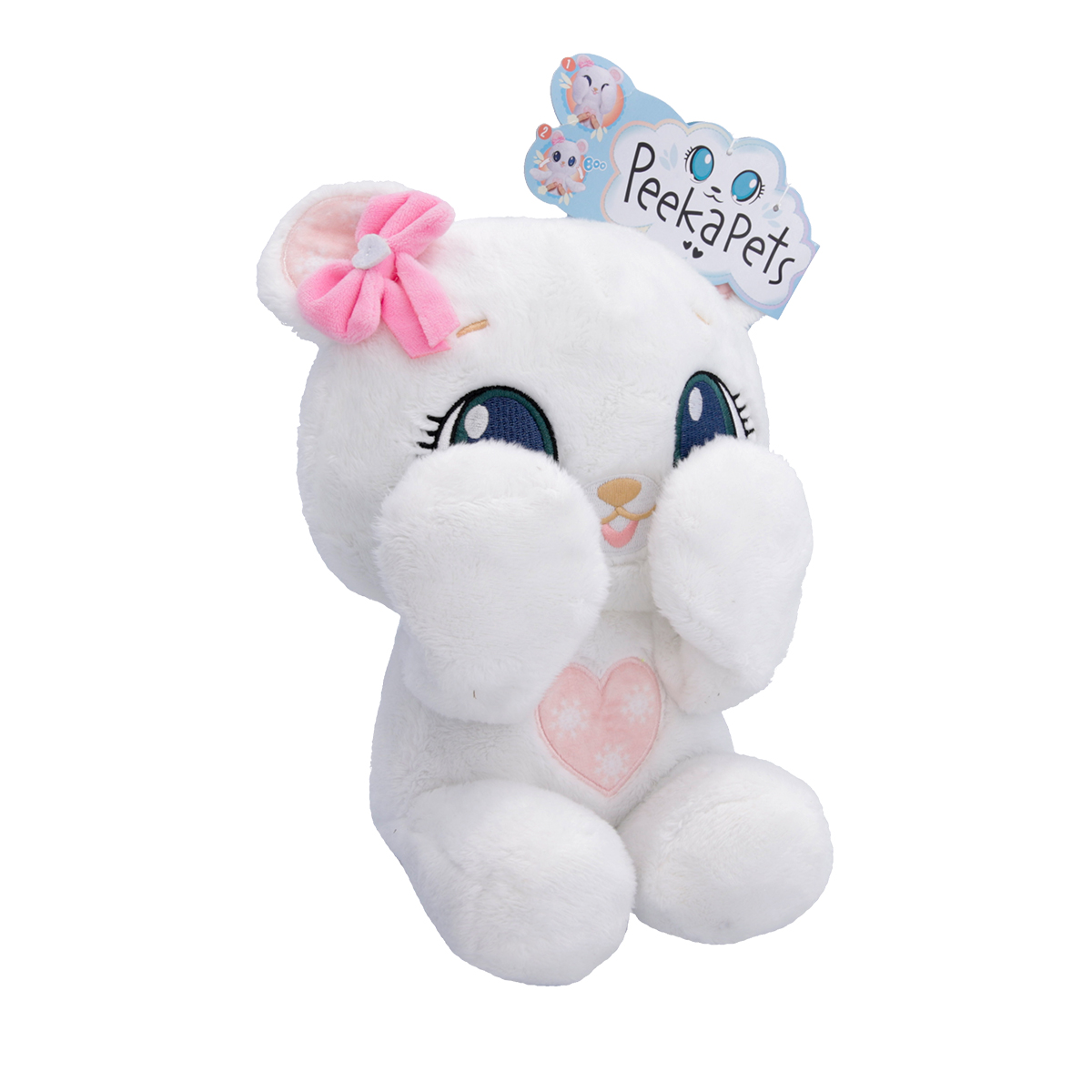 М&#039;яка іграшка Ведмідь Peekapets 907874 Білий  Фото №6