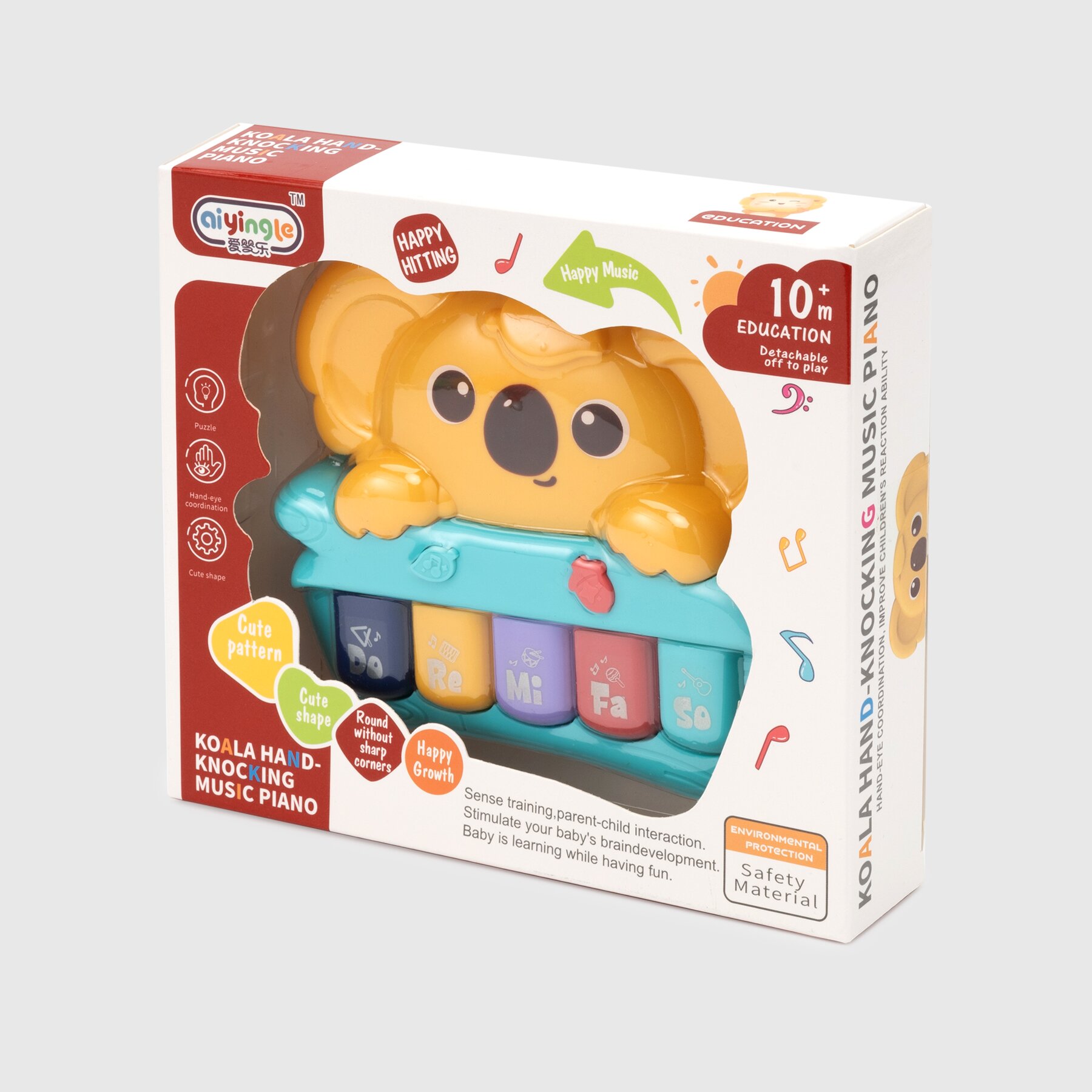 Музыкальная игрушка орган коала 668-207 Желтый (2000989951360)  Фото №5