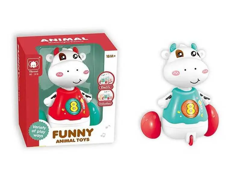 Музыкальная игрушка Коровка 818 Бирюзовый (NY)