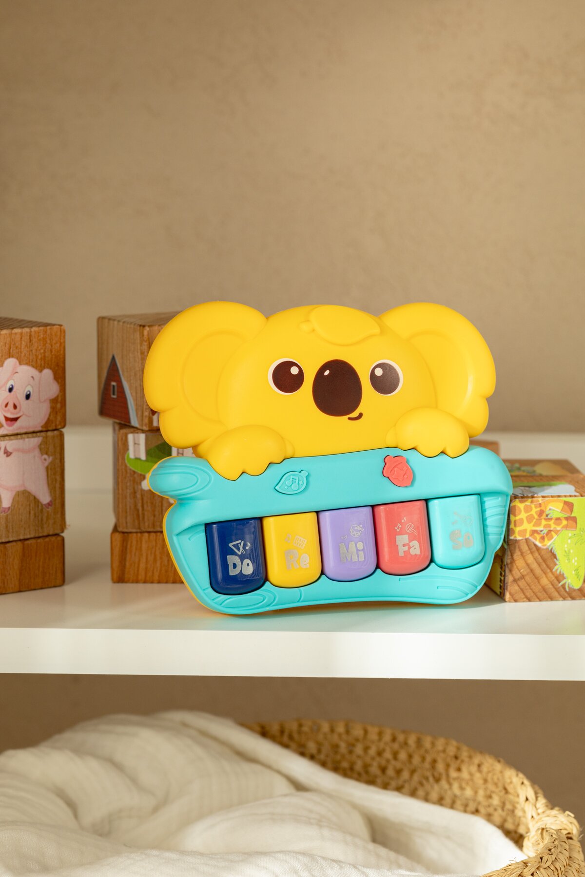 Музыкальная игрушка орган коала 668-207 Желтый (2000989951360)  Фото №1