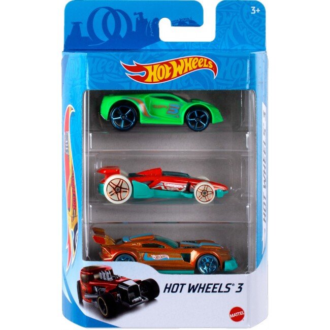 Набор 3-х базовых машинок Hot Wheels (K5904) (27084425611)  Фото №2