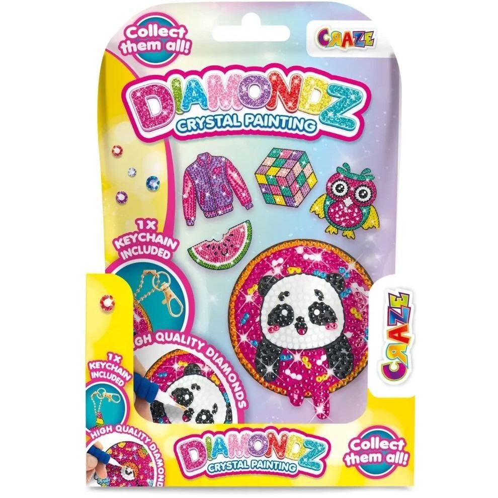 Купить Набор для создания брелока со стразами CRAZE DIAMONDZ 48351 Разноцветный Артикул: 4059779048351