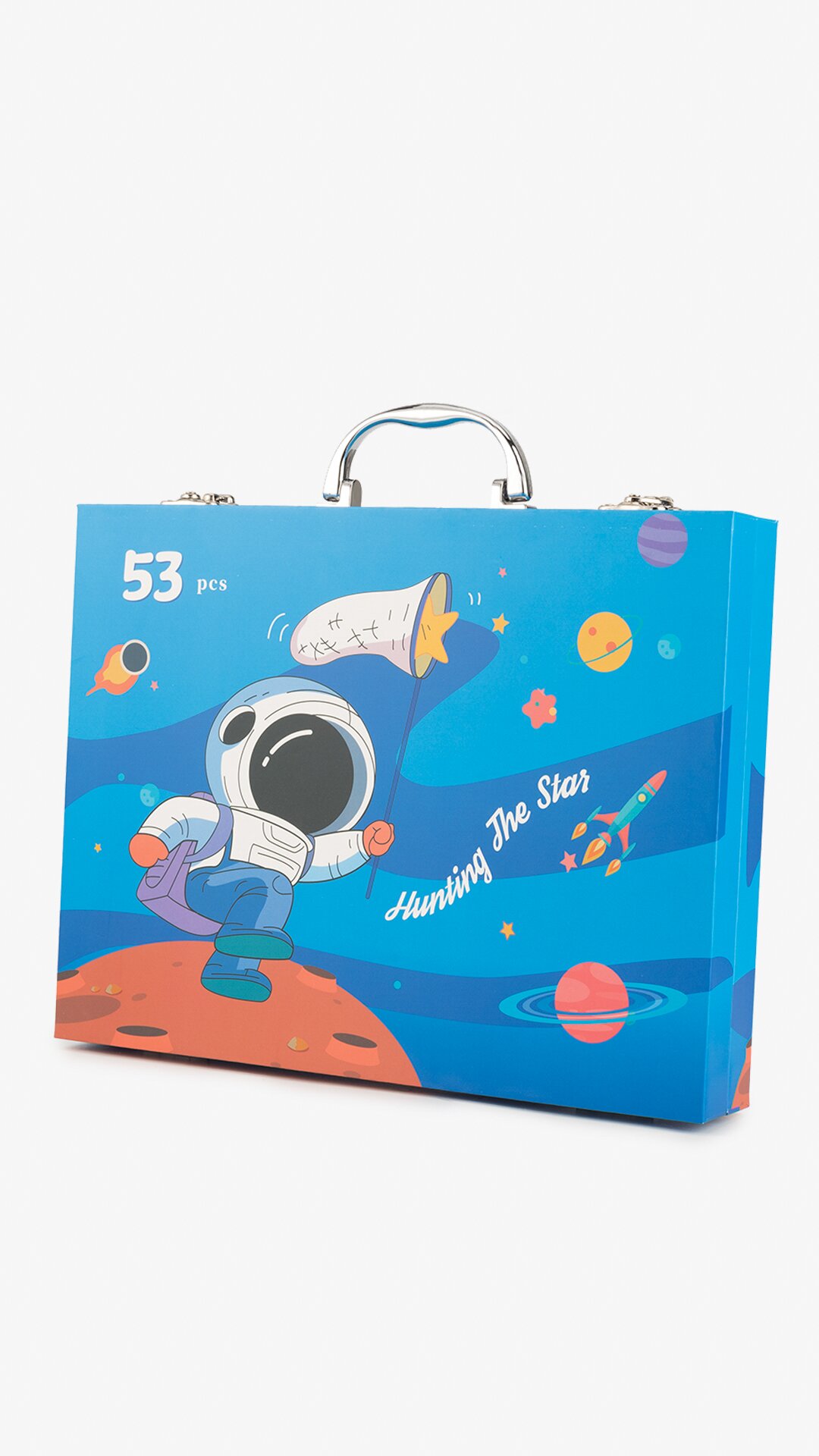 Набор для рисования в чемодане 53 предмета XYH11161 Синий  Фото №0