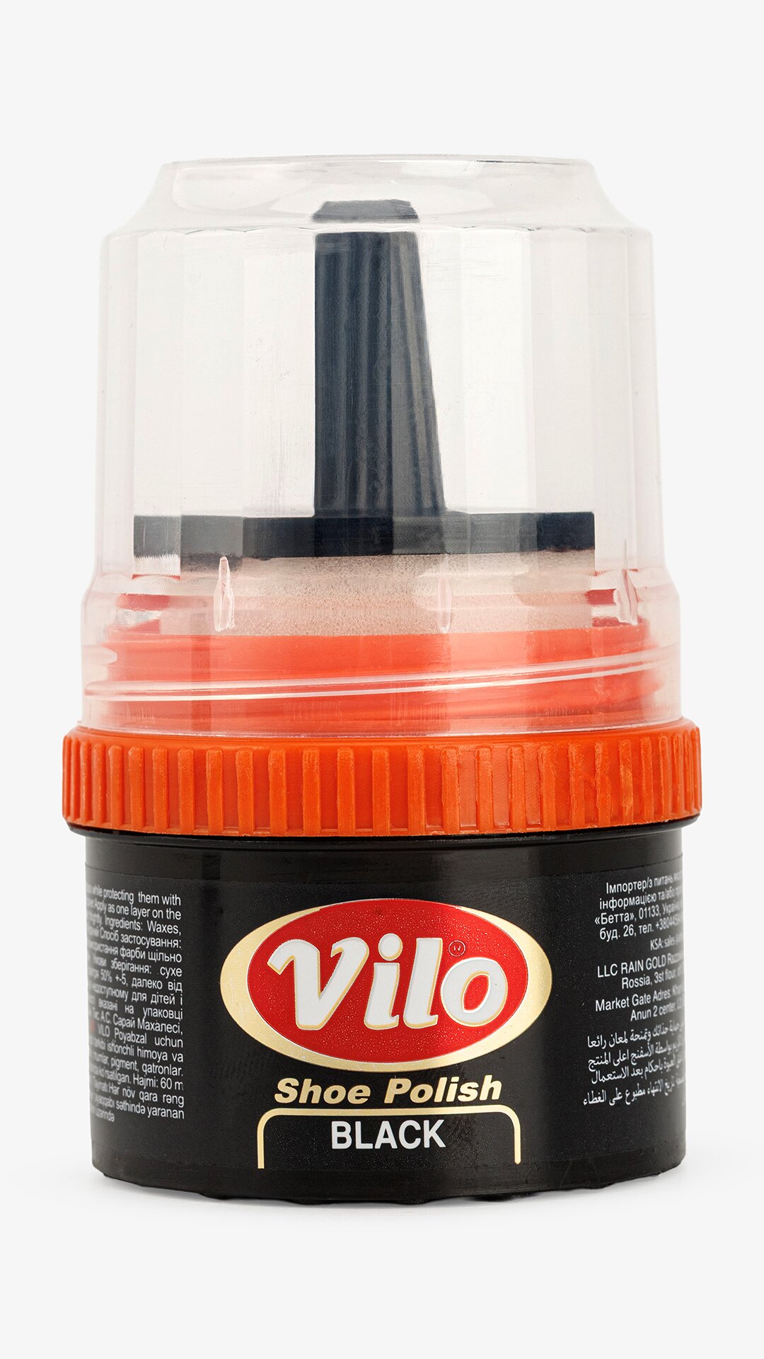Купити Набір крем-блиск для взуття з аплікатором Промо Vilo 2 шт Чорний Артикул: 8697422820594 Фото повноекранне №3
