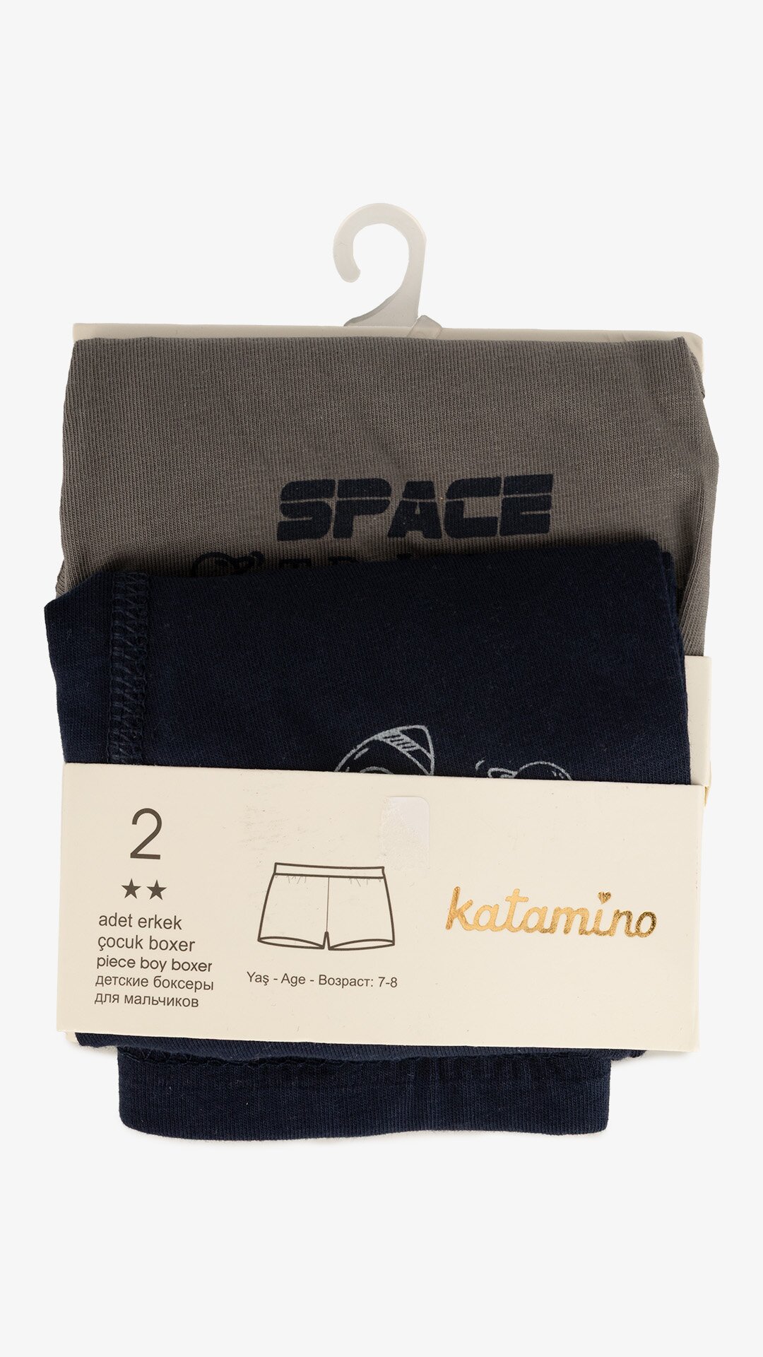 Набір трусів 2 шт для хлопчика Katomino К128492 110-116 см Темно-сірий+т.синій  Фото №7