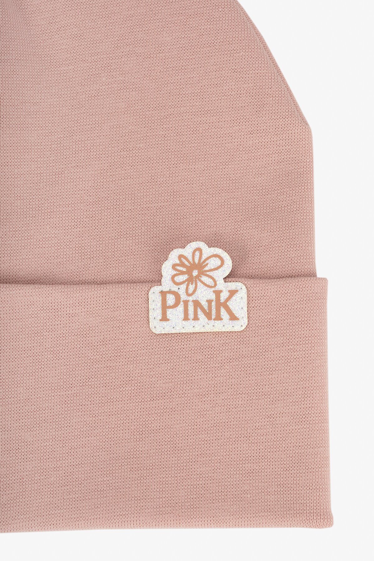 Набір шапка+снуд для дівчинки Pink 50-52 Пудровий  Фото №2
