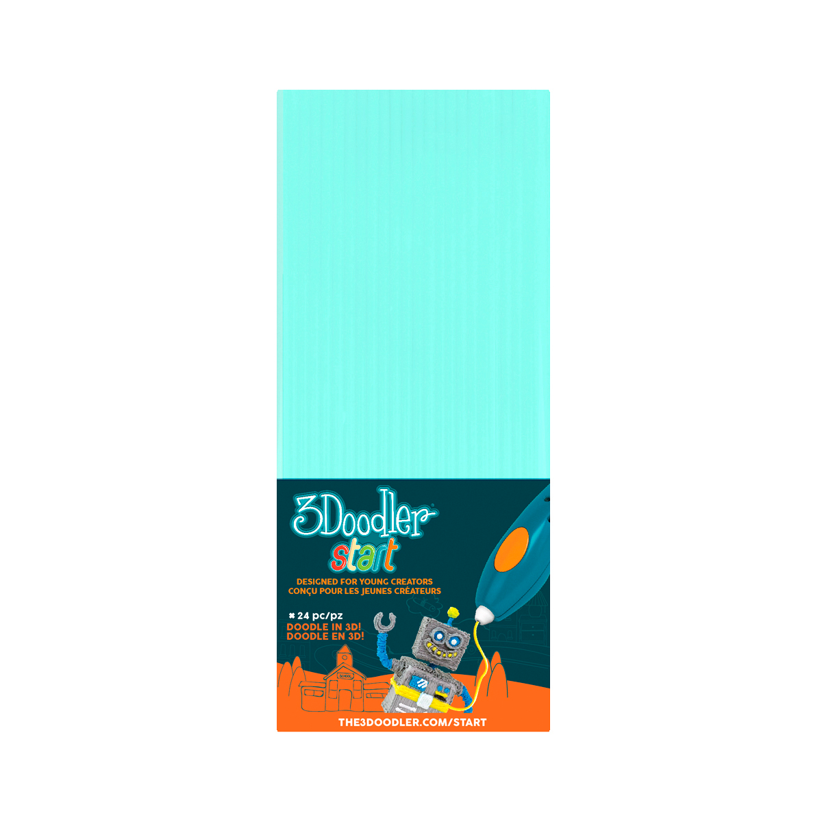 Набір стрижнів для 3D-ручки 3Doodler Start 3DS-ECO02-MINT-24 24 шт. М&#039;ятний