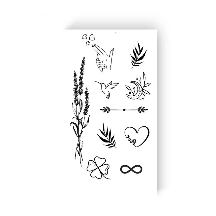Набор тату &quot;Нежные мини-тату&quot; Tattooshka L-28 (5805800012919)  Фото №0
