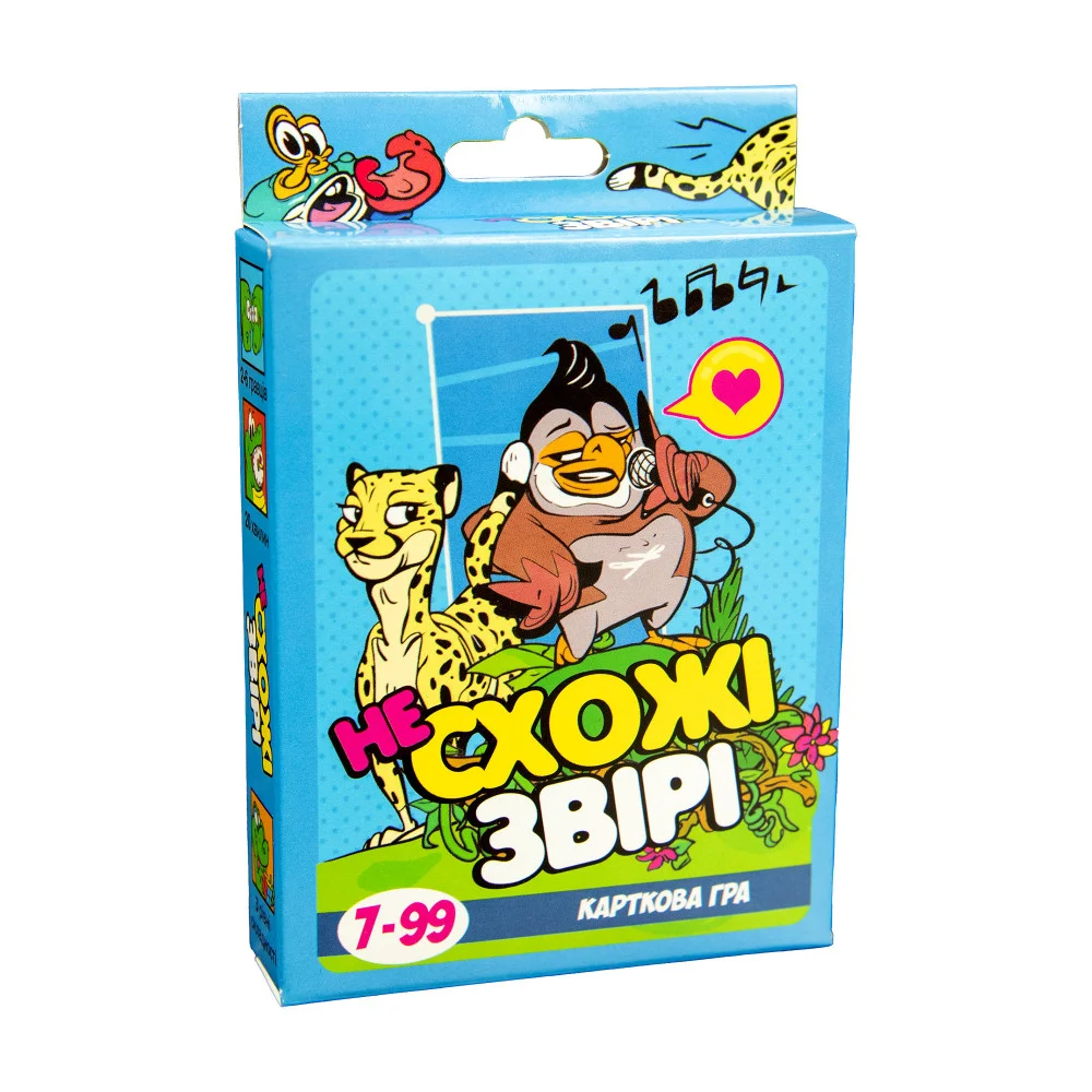 Настольная игра 30223 (укр) &quot;Непохожие звери&quot;, в кор-ке 9,1-11,5-2,2 см (4823113806941)