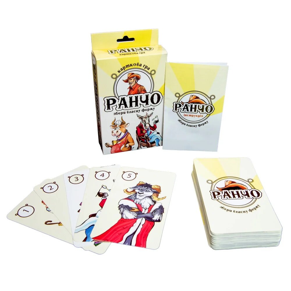 Настольная игра Ранчо развлекательная на украинском языке Strateg 30220 (4823113801663)  Фото №1