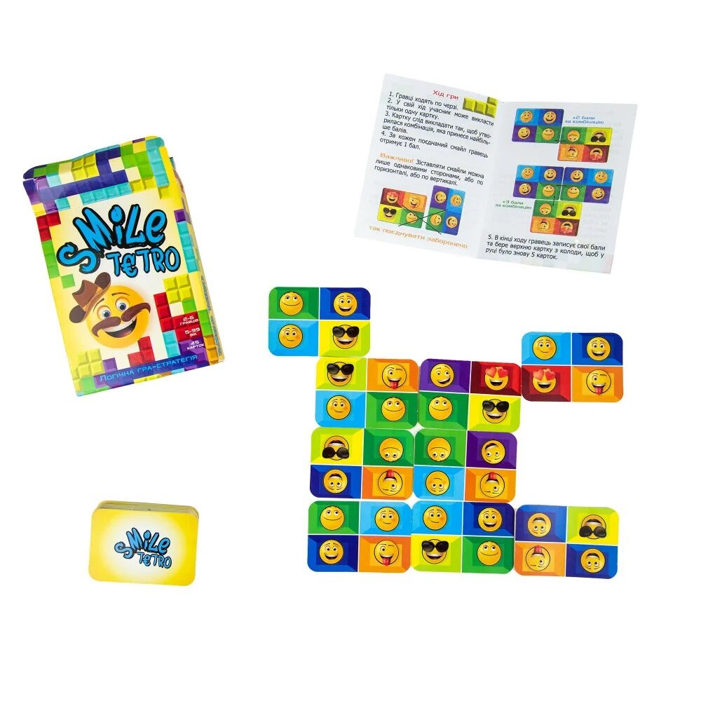 Настольная игра &quot;Smile tetro&quot; Strateg 30280 (4823113807078)  Фото №1