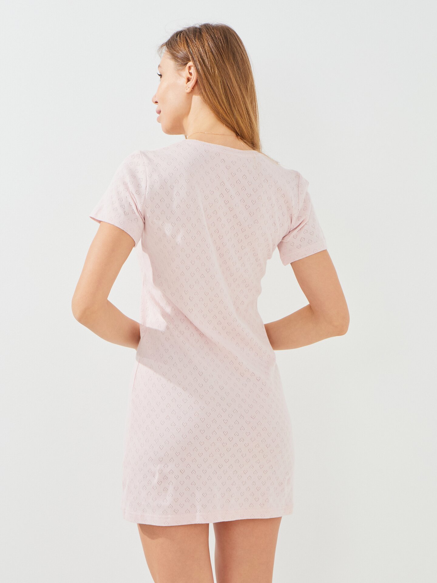 Купити Нічна сорочка жіноча Nicoletta 48018 XL Пудровий Артикул: 2000999543593 Фото повноекранне №4