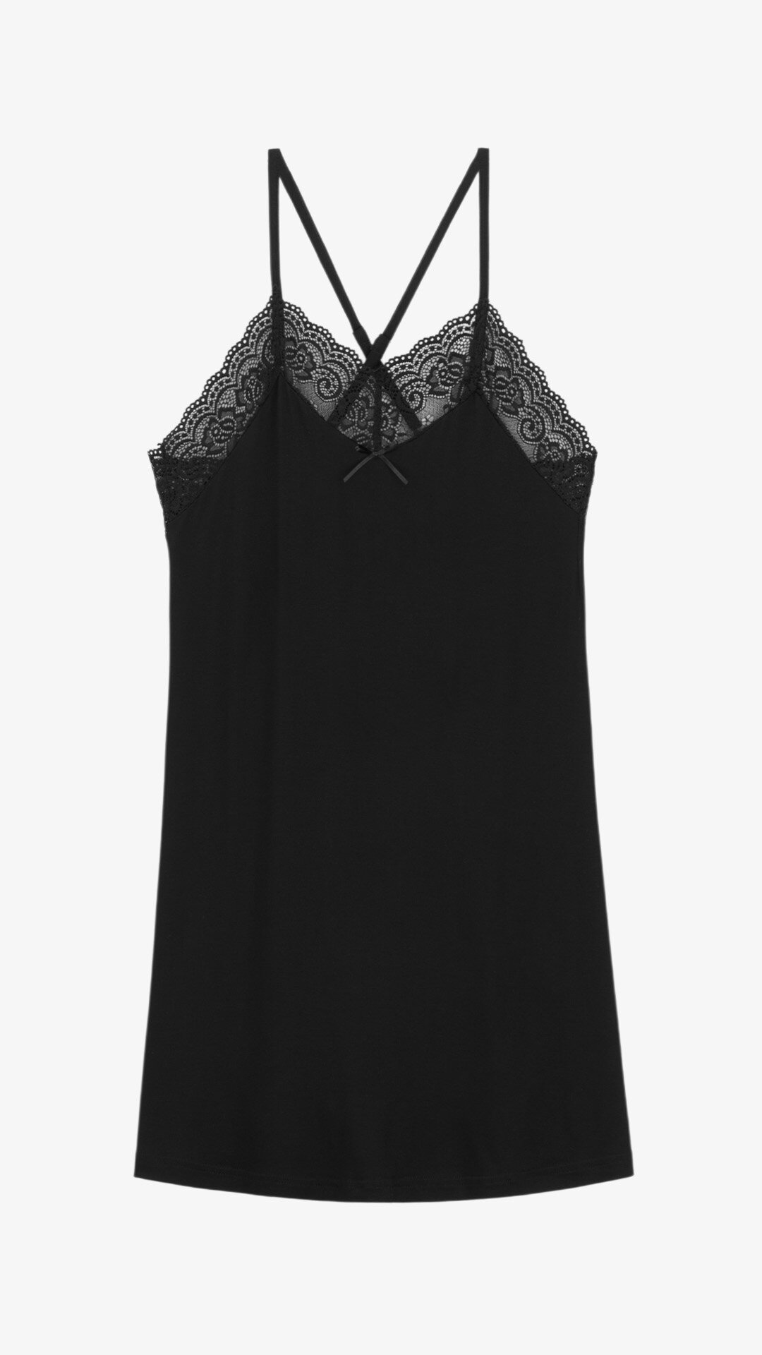 Купити Нічна сорочка жіноча Nicoletta 70281 3XL Чорний Артикул: 2000999543548 Фото повноекранне №1