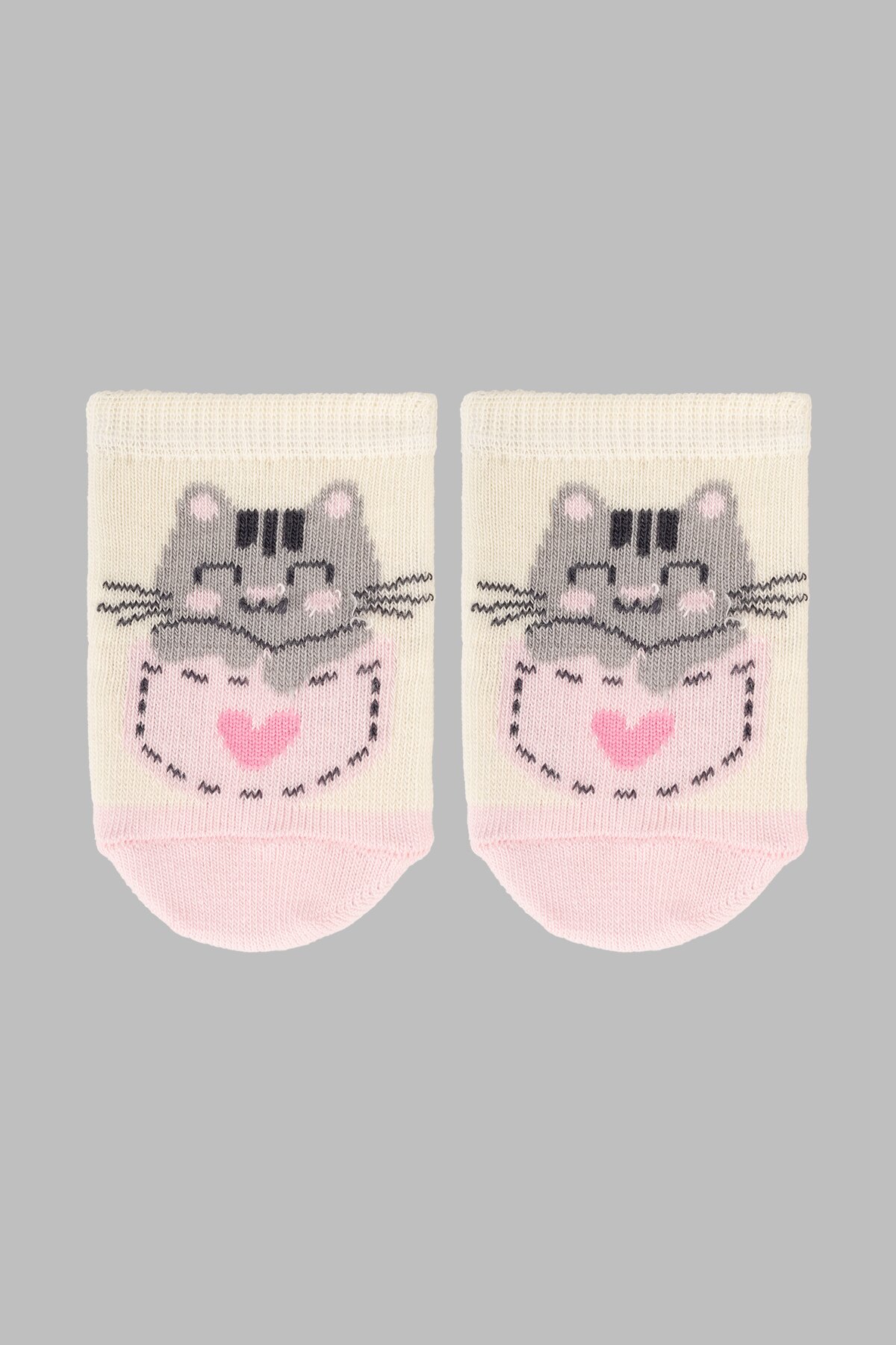 Шкарпетки для дівчинки VT Socks ШДК024-1750 Киця 8-10 Молочний (2000903556275A)  Фото №0