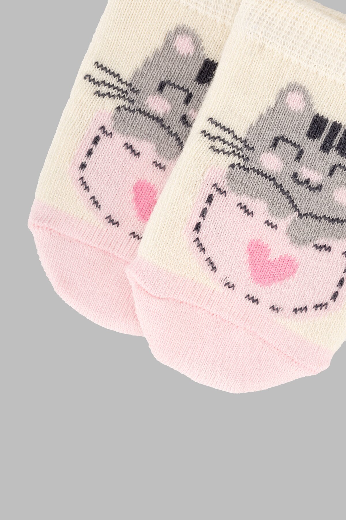 Шкарпетки для дівчинки VT Socks ШДК024-1750 Киця 8-10 Молочний (2000903556275A)  Фото №2