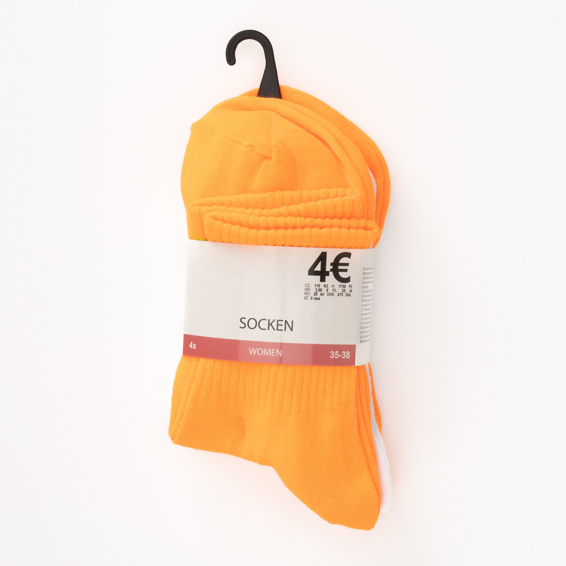 Носки женские 4 шт HAKAN Socken 5,5 35-38 Оранжевый (2000989709497S)  Фото №4