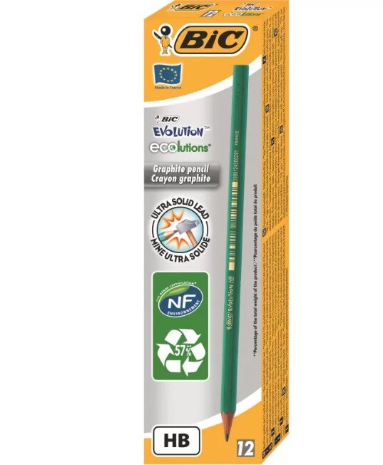 Купити Олівець BIC Evolution 880311 608 650 HB без гумки (3086124000291)(SC) Артикул: 3086124000291 Фото повноекранне №2