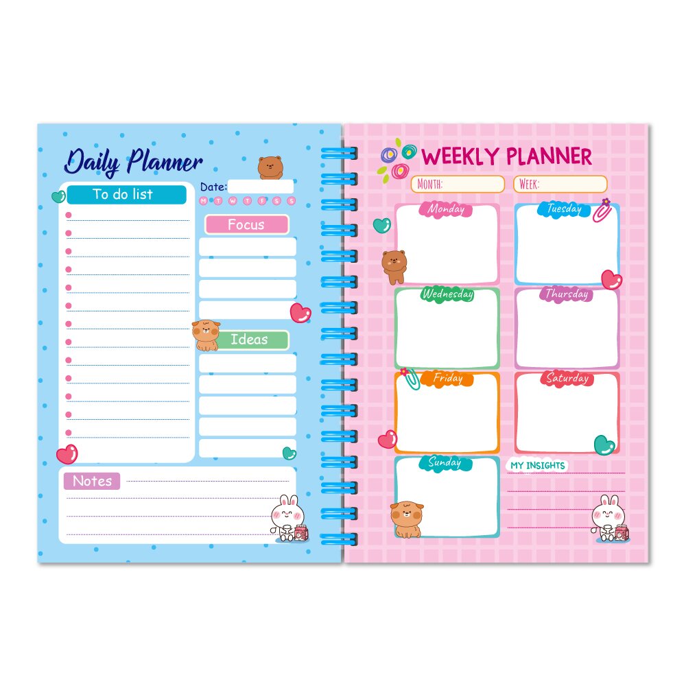 Купити Блокнот для дівчаток "Only Girls Planner" Апельсин LS-01 Різнокольоровий Артикул: 4823119603070 Фото повноекранне №2