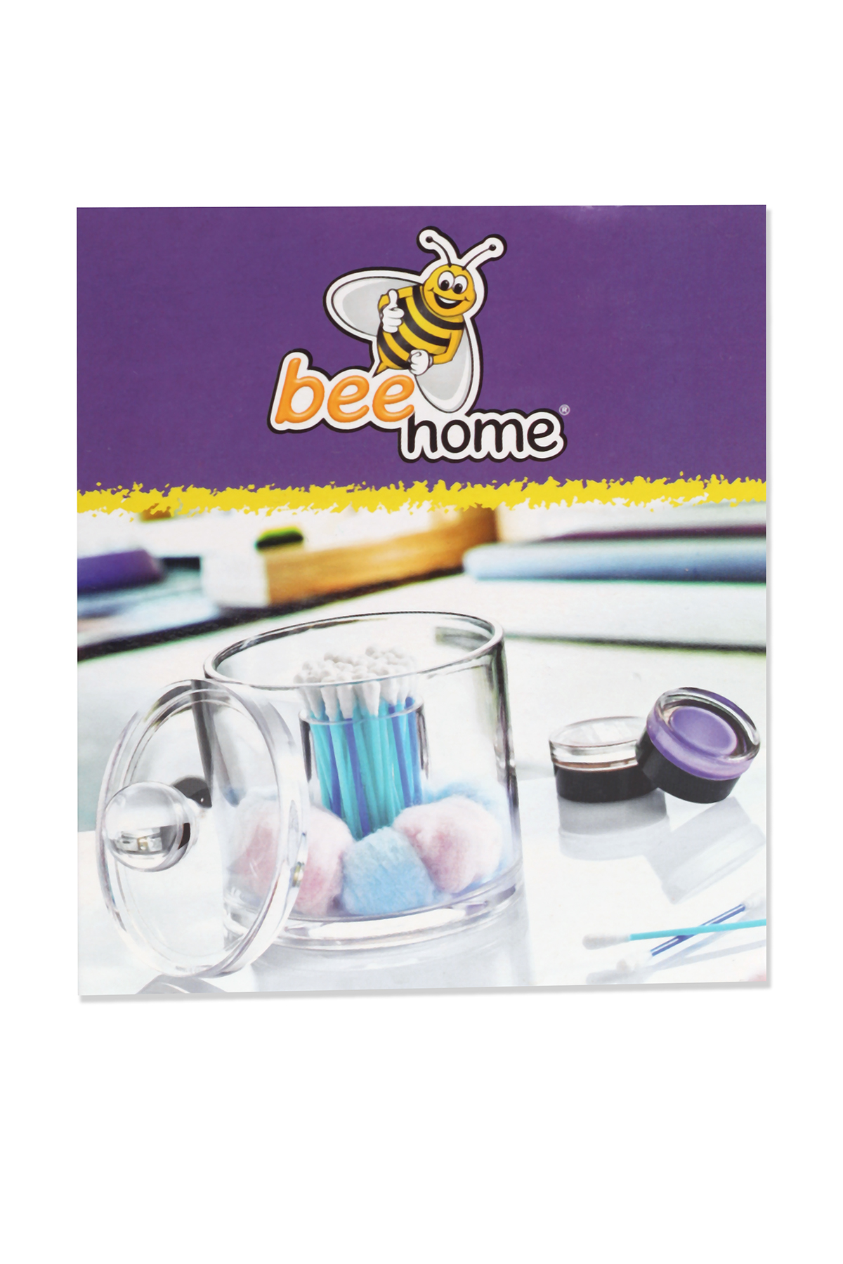 Органайзер для ватних паличок та дисків Bee Home AK497-B109 Чорний (2000989353287A)  Фото №0