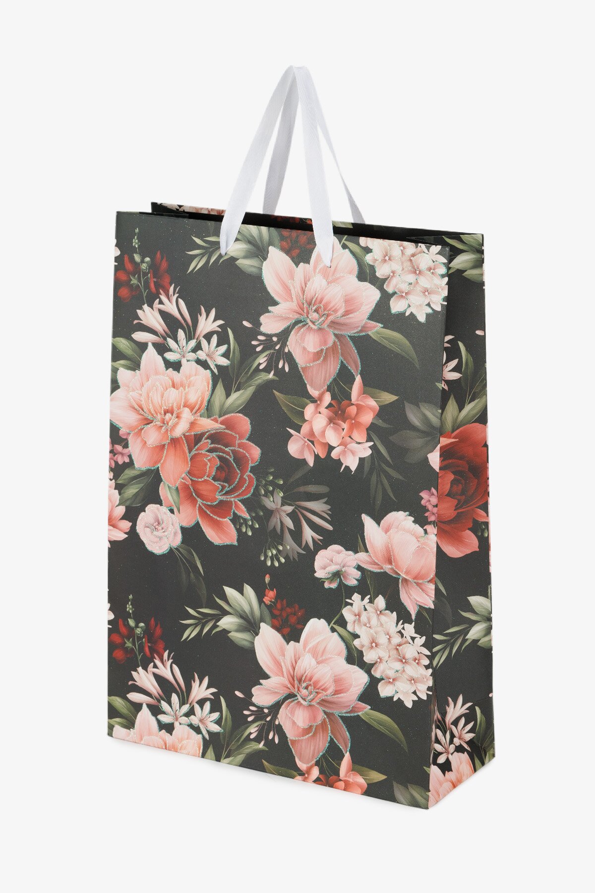 Купити Пакет подарунковий JUMBO Flores 760240ML Чорний з зеленим Артикул: 2000991026940 Фото повноекранне №2