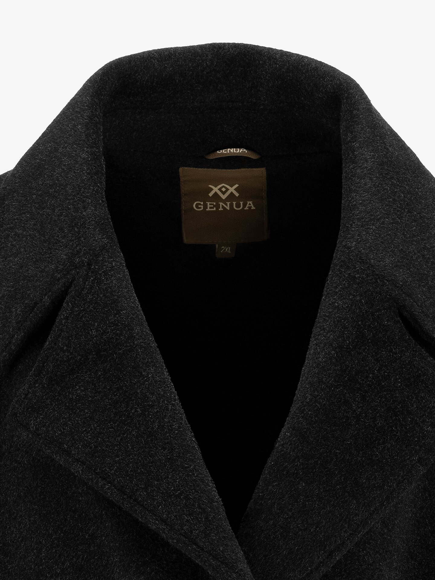 Купити Пальто однотонне жіноче GENUA G01120-0006 2XL Графітовий Артикул: 2000999597039 Фото повноекранне №3