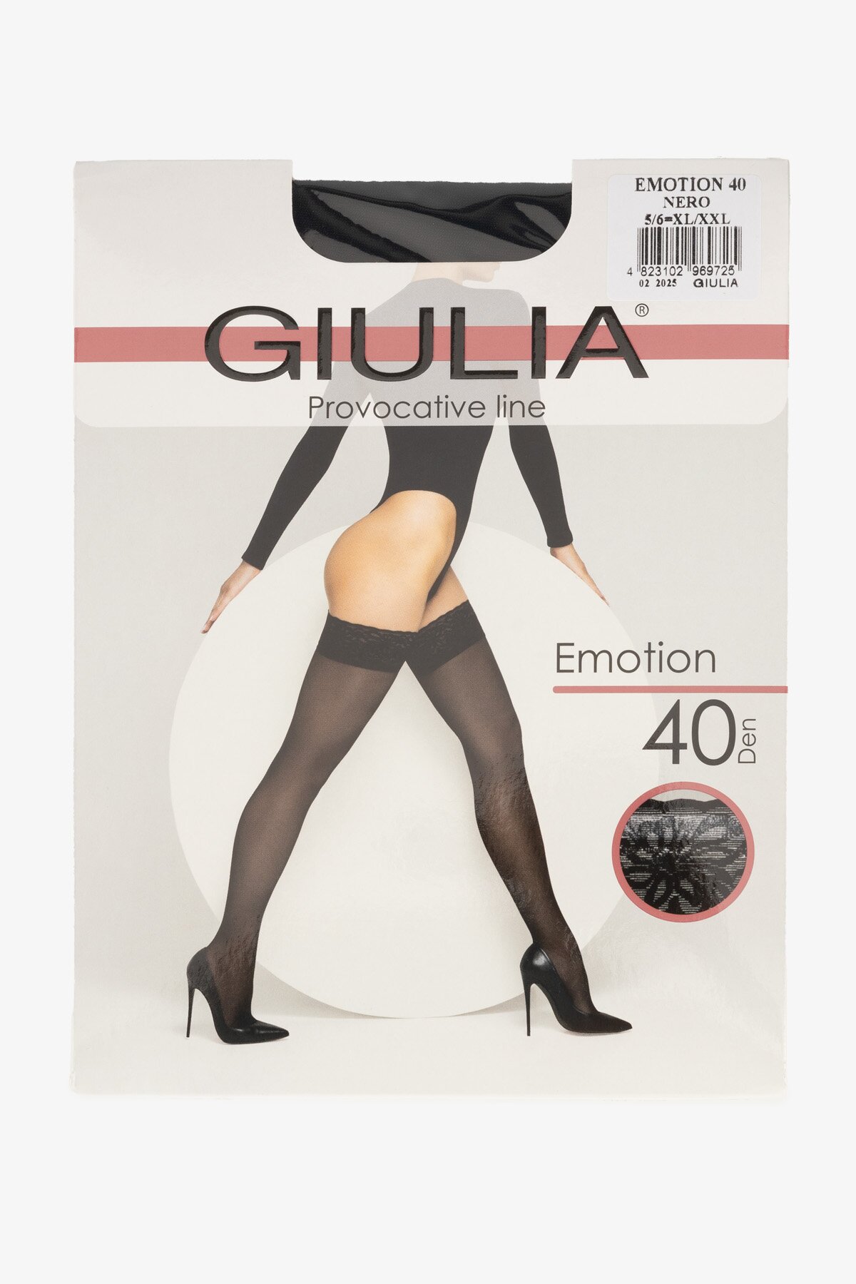 Панчохи жіночі EMOTION 3/4 40den Чорний  Фото №3