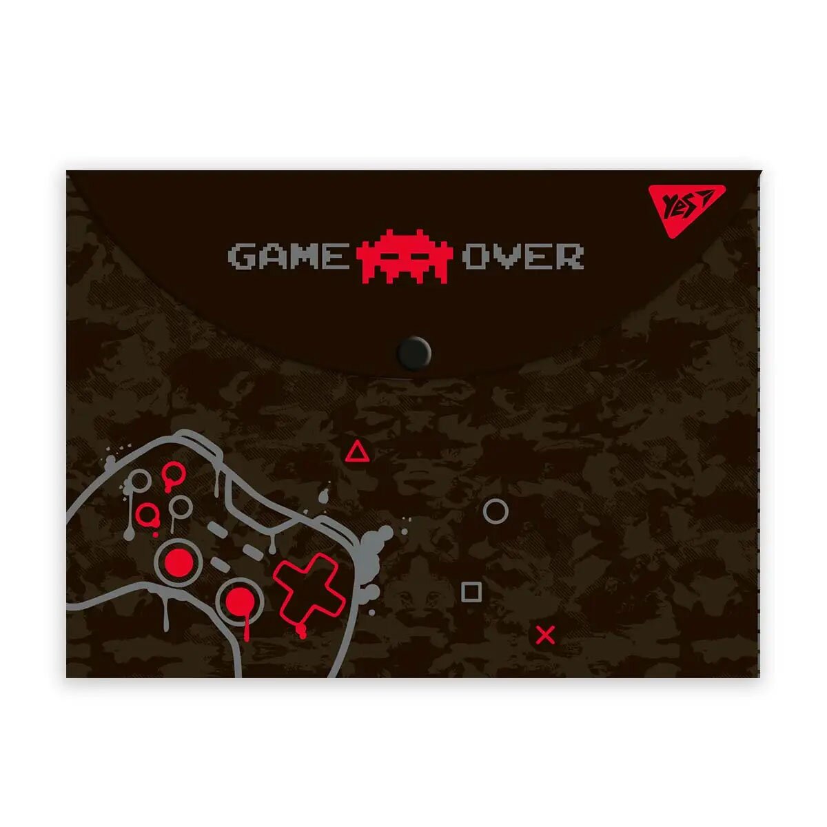 Папка-конверт YES 5060934562321 A4 Gamer на кнопці (5060934562321)(SC)