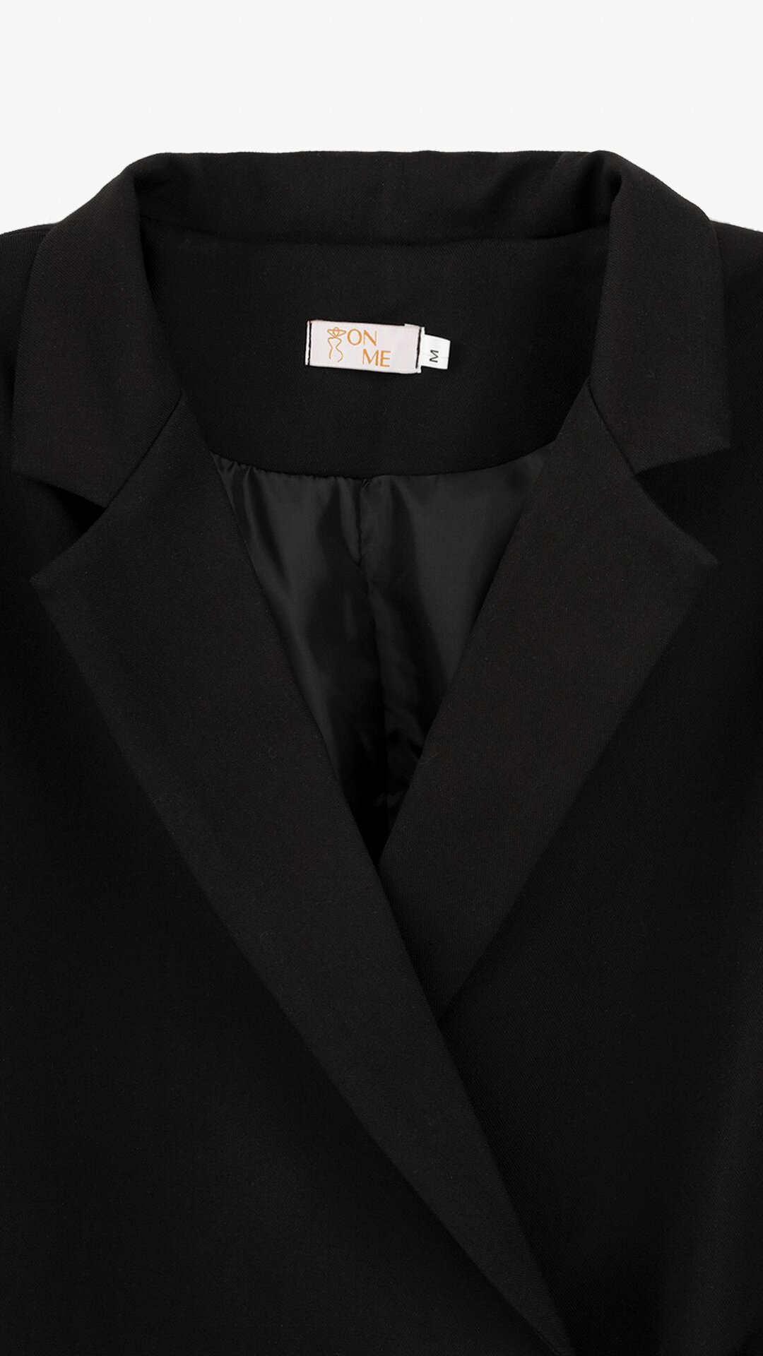 Купити Піджак однотонний жіночий On me 2501-K XL Чорний Артикул: 2000999166877 Фото повноекранне №10