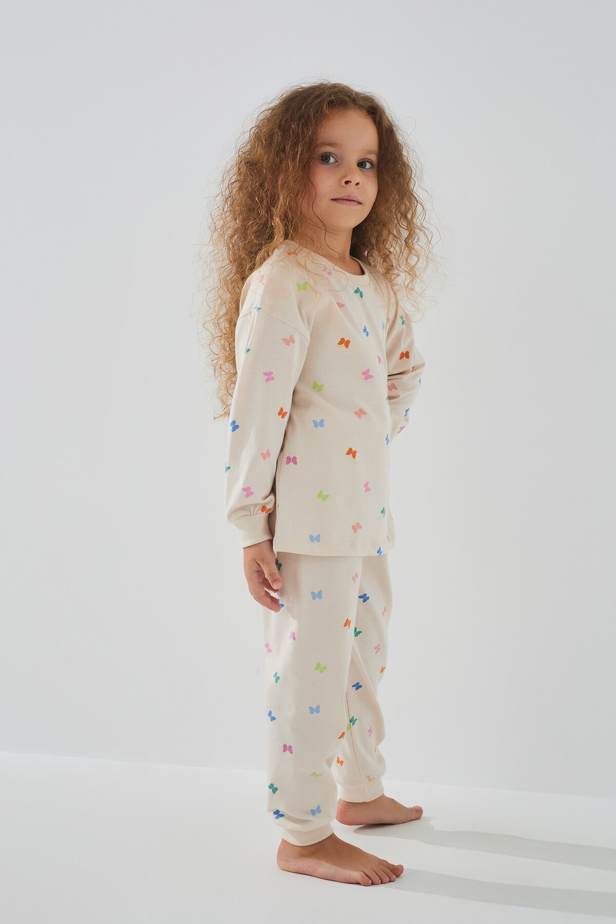 Пижама для девочки Isobel PJ-31207 3-4 года Бежевый (2000990733672A)  Фото №3