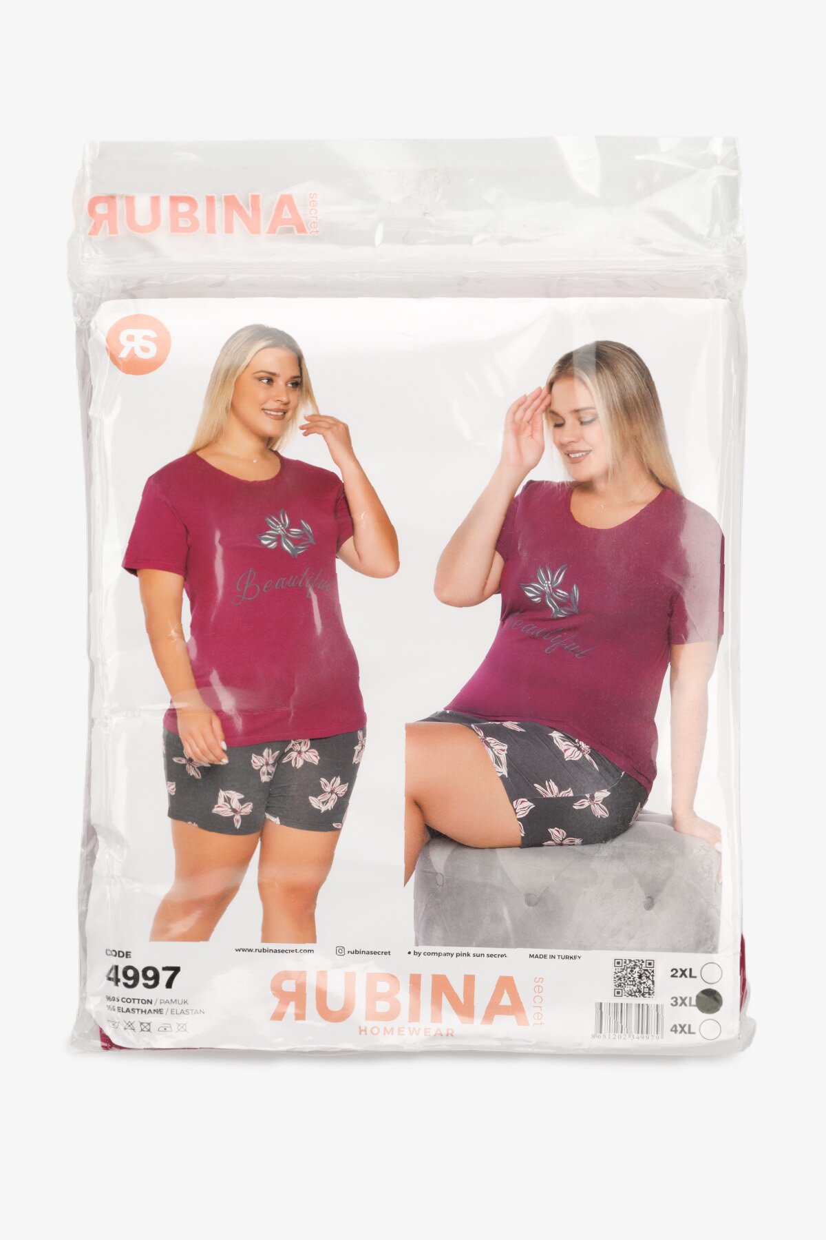 Піжама жіноча RUBINA 4997 2XL Фіолетово-сірий  Фото №13