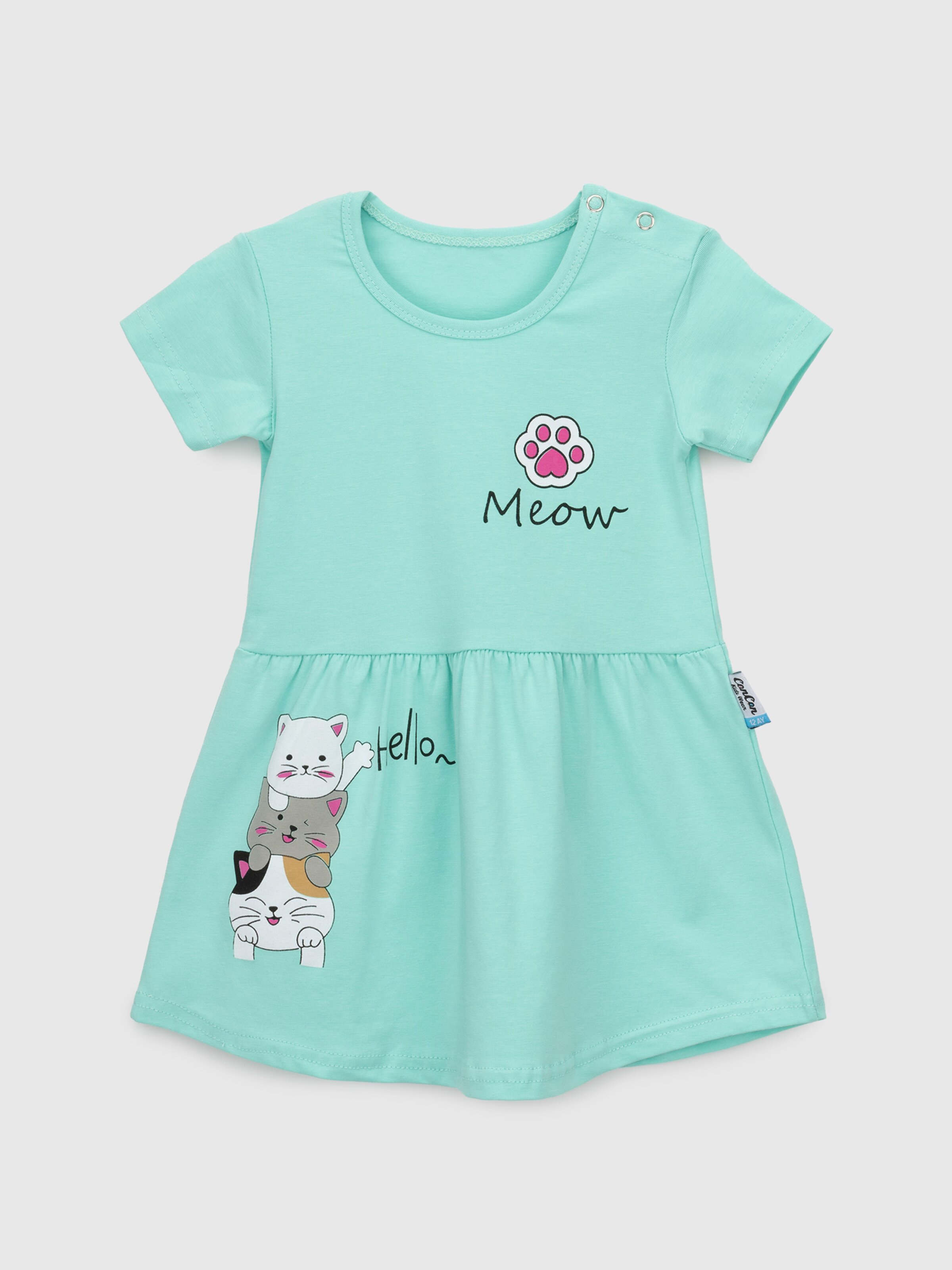 Сукня для дівчинки Baby Show 13152 68 см М&#039;ятний (2000990473851S)  Фото №0