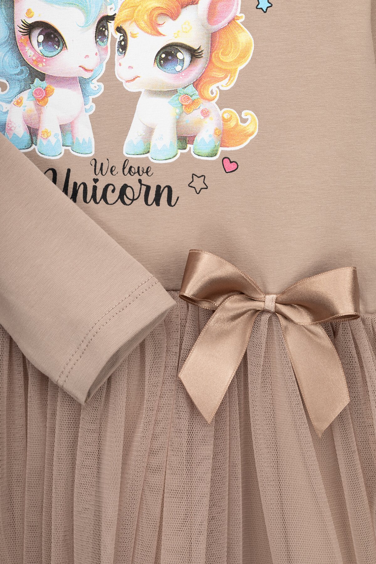 Платье с принтом для девочки Pop Fashion 7342 92 см Капучино (2000990154156D)  Фото №10
