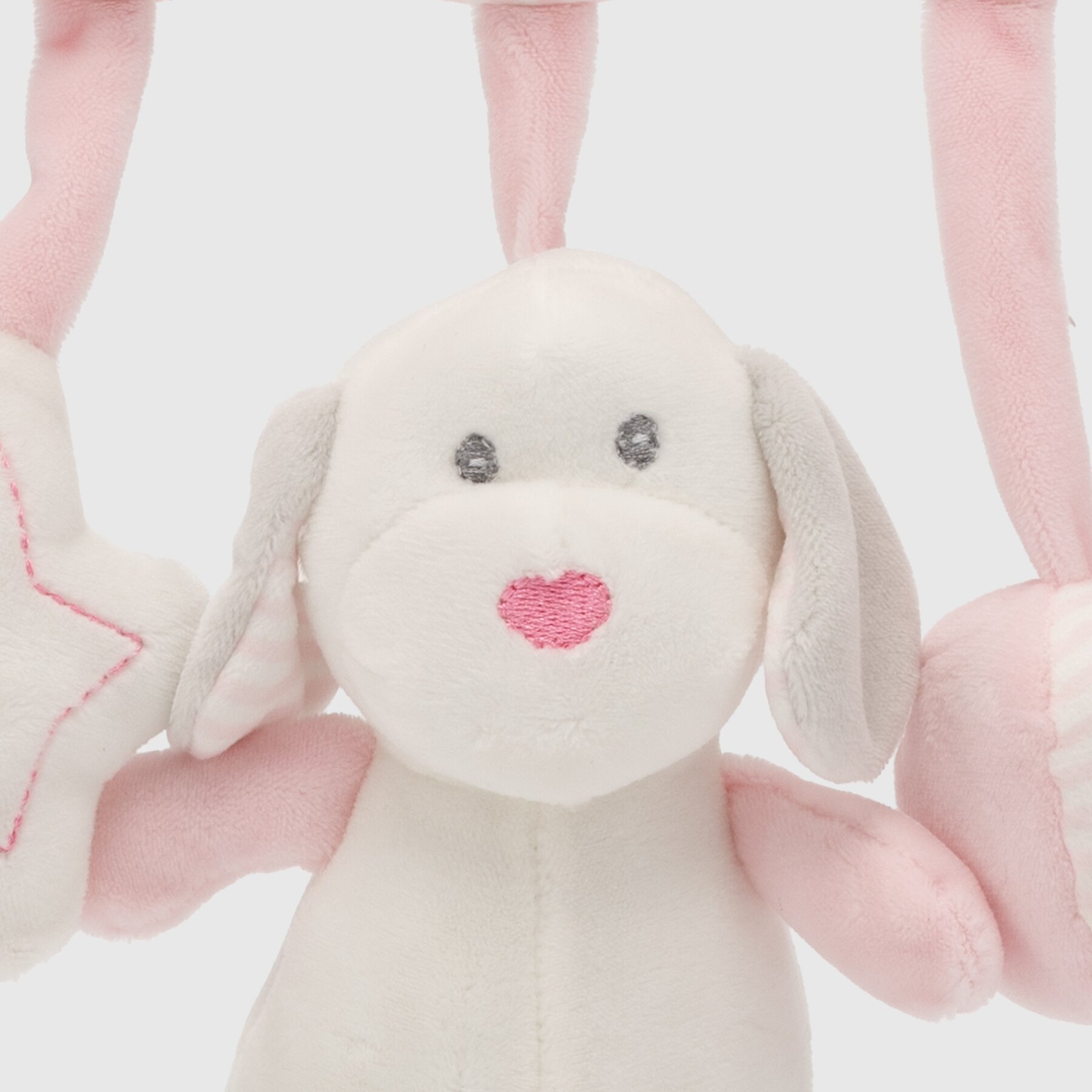 Підвіска з брязкальцем та дзвоником Песик BABY TRADE 11/5007/4 Рожевий (2000990362964)  Фото №1