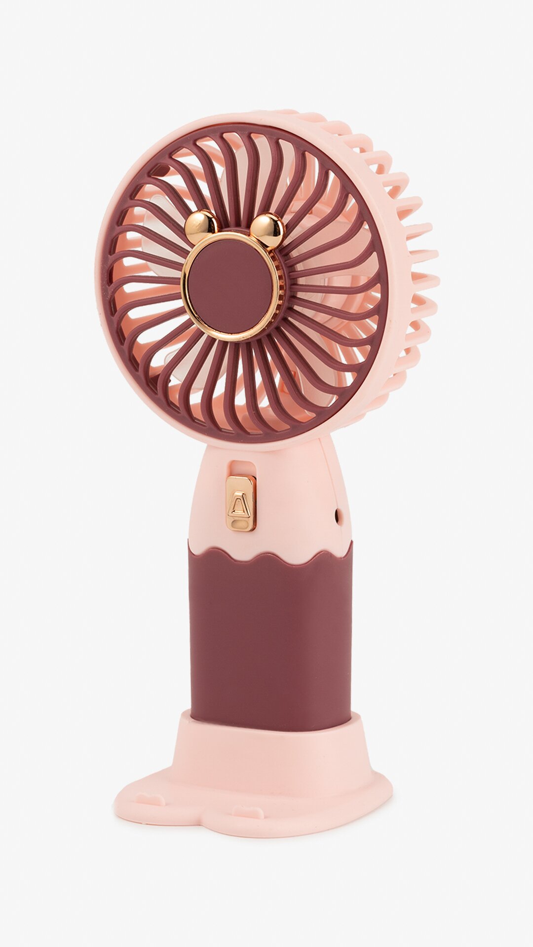 Портативний вентилятор Mini Fan-210 Рожево-бордовий  Фото №0