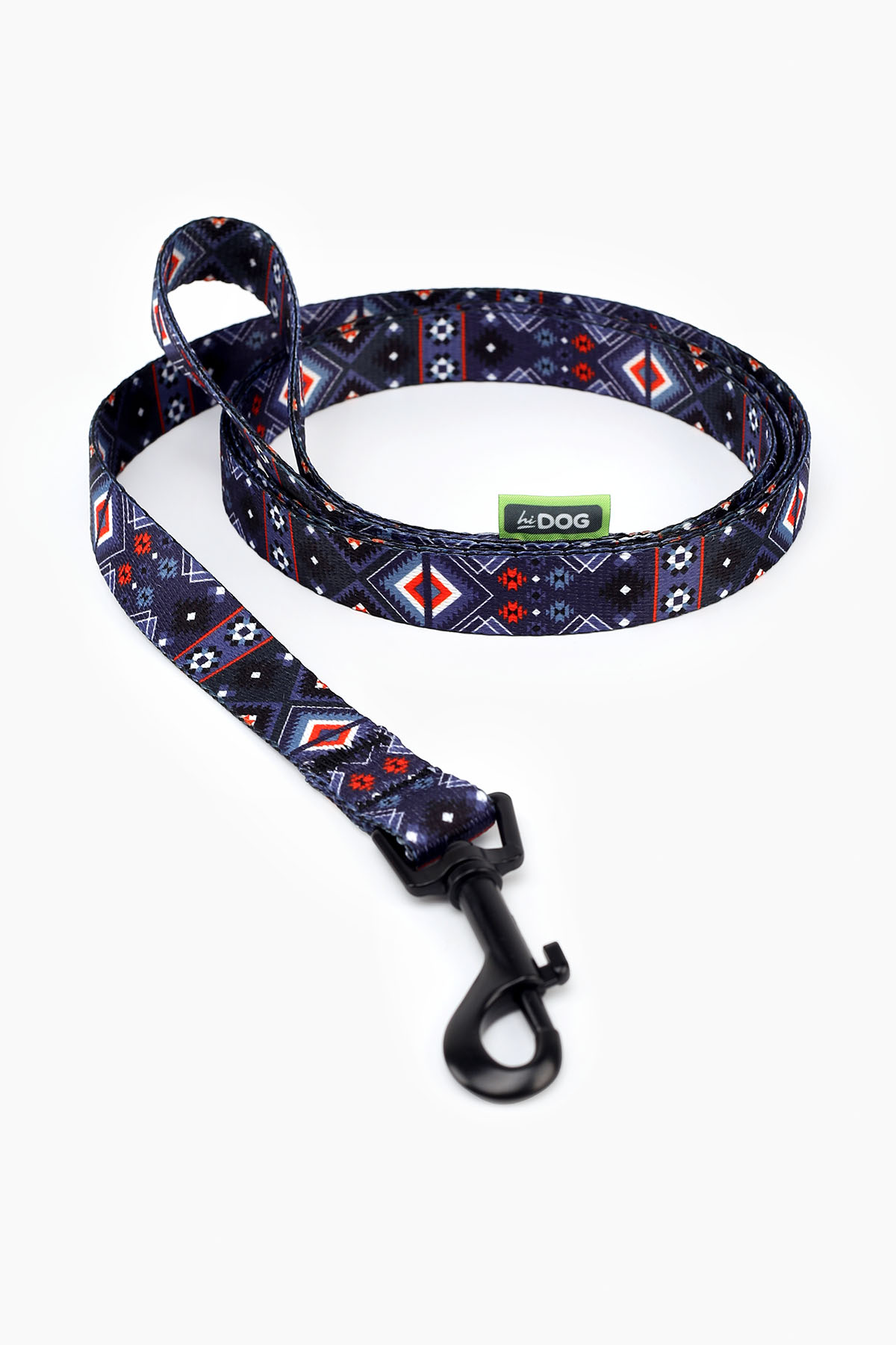 Повідець ТМ HIDOG &quot;Aztec purple&quot; , ширина 10 мм (довжина 152 см) (2100102324016A)(SN)  Фото №0